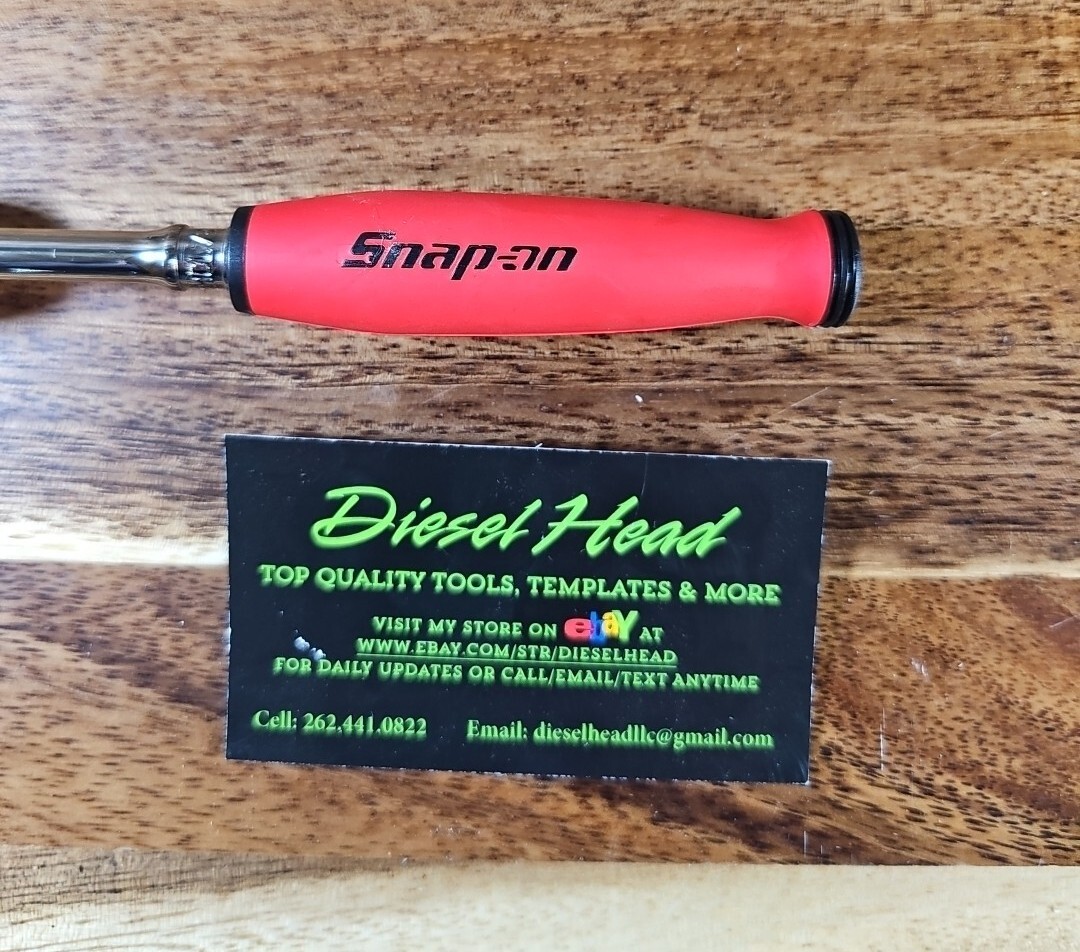 *New* Snap On FHCL72 3/8″ Head NEW STYLE RED Soft Handle Ratchet FREE SHIPPING