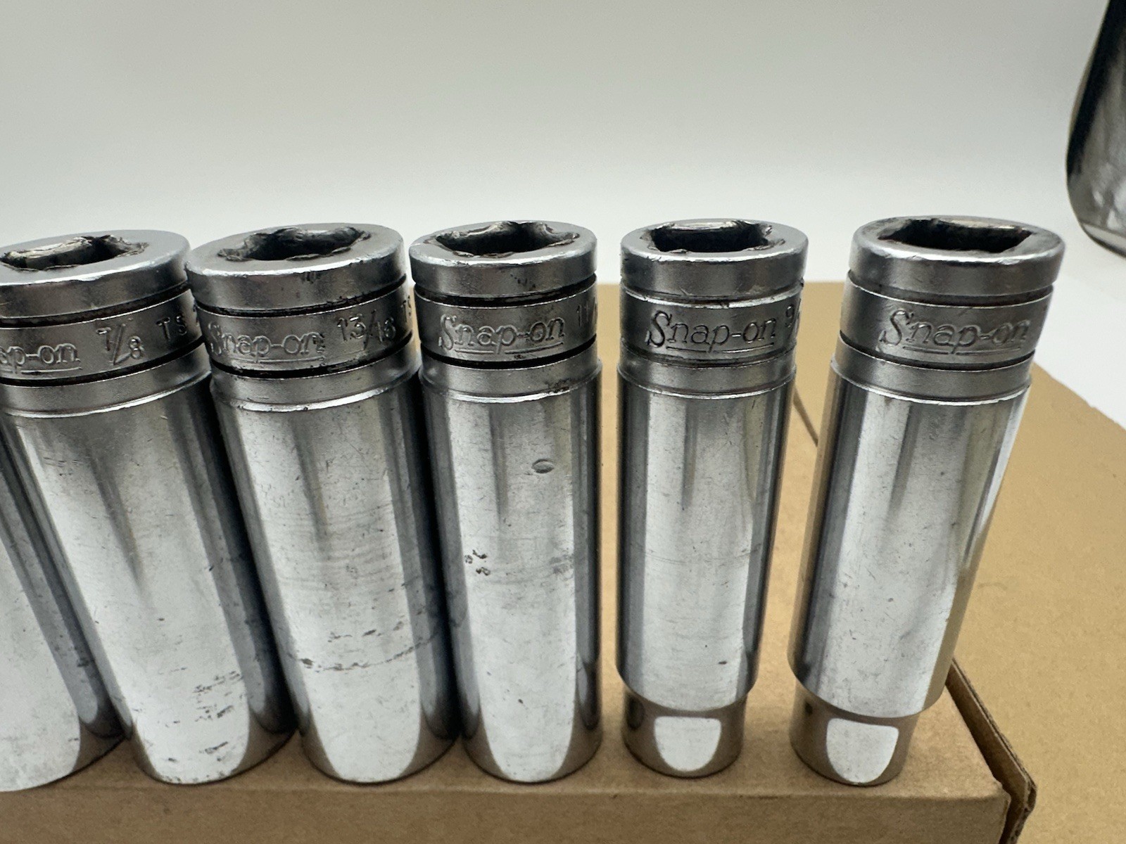Snap On Set 7pc Standard 6 Point 1/2” Drive Socket Set 1/2” – 1” TS161-TS321 USA