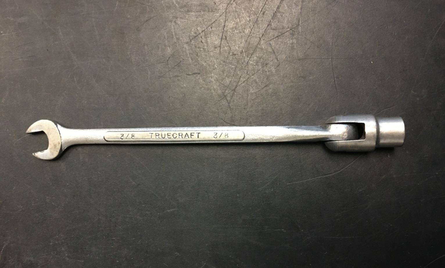 TrueCraft 3/8 Flex Socket Wrench, Chrome Vanadium Dropped Forged, JAPAN