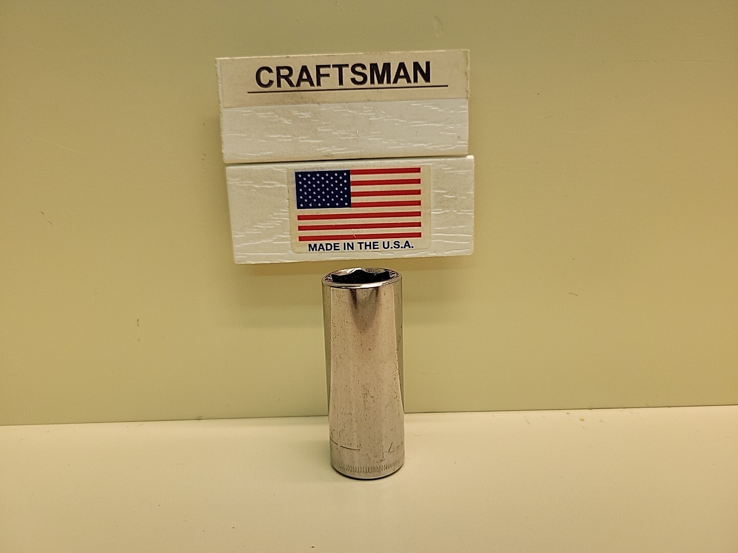 Craftsman 44412 Series G1 14mm Metric Deep Socket 1/4″ Drive New Old Stock USA