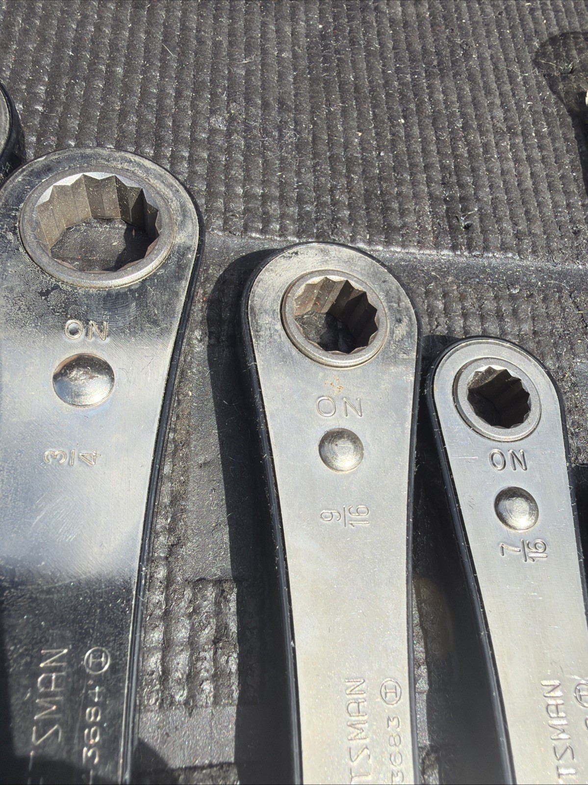 Sears Craftsman USA Nos 5pc Fog one Double Box Ratcheting Wrench Set Sae 4368