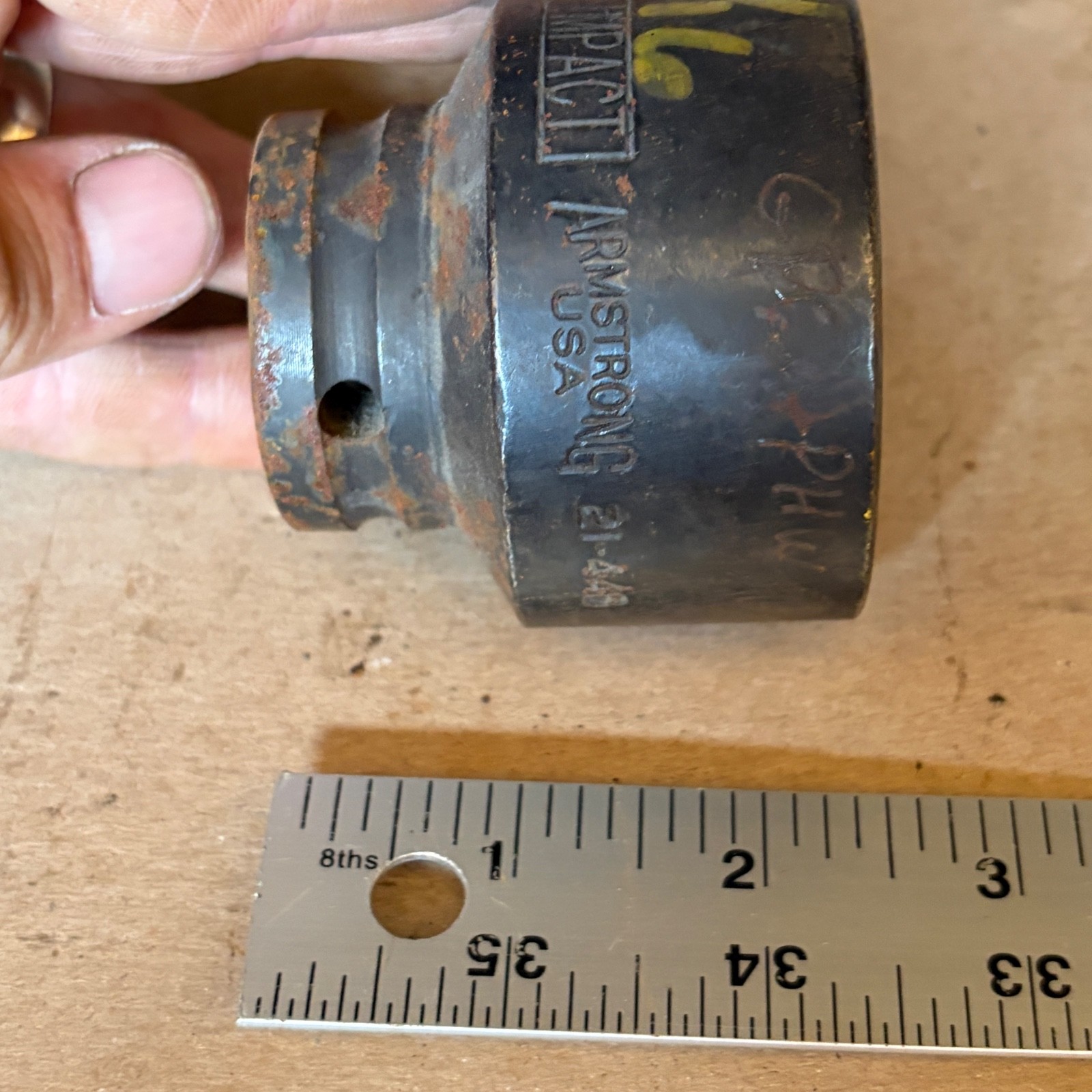 Armstrong 21-446 1-7/16″ Shallow Impact Socket 1/2″ Drive 8 pt USA