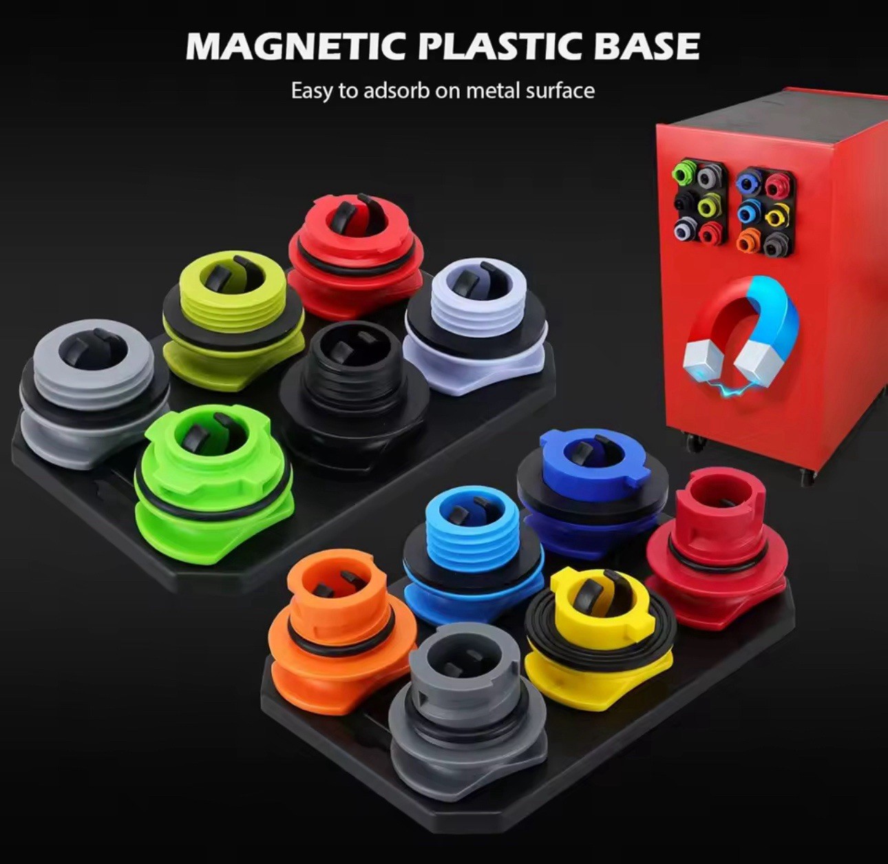 18PCS Engine Oil Funnel Kit with 12 Adapters Universal Oil Filling Set
