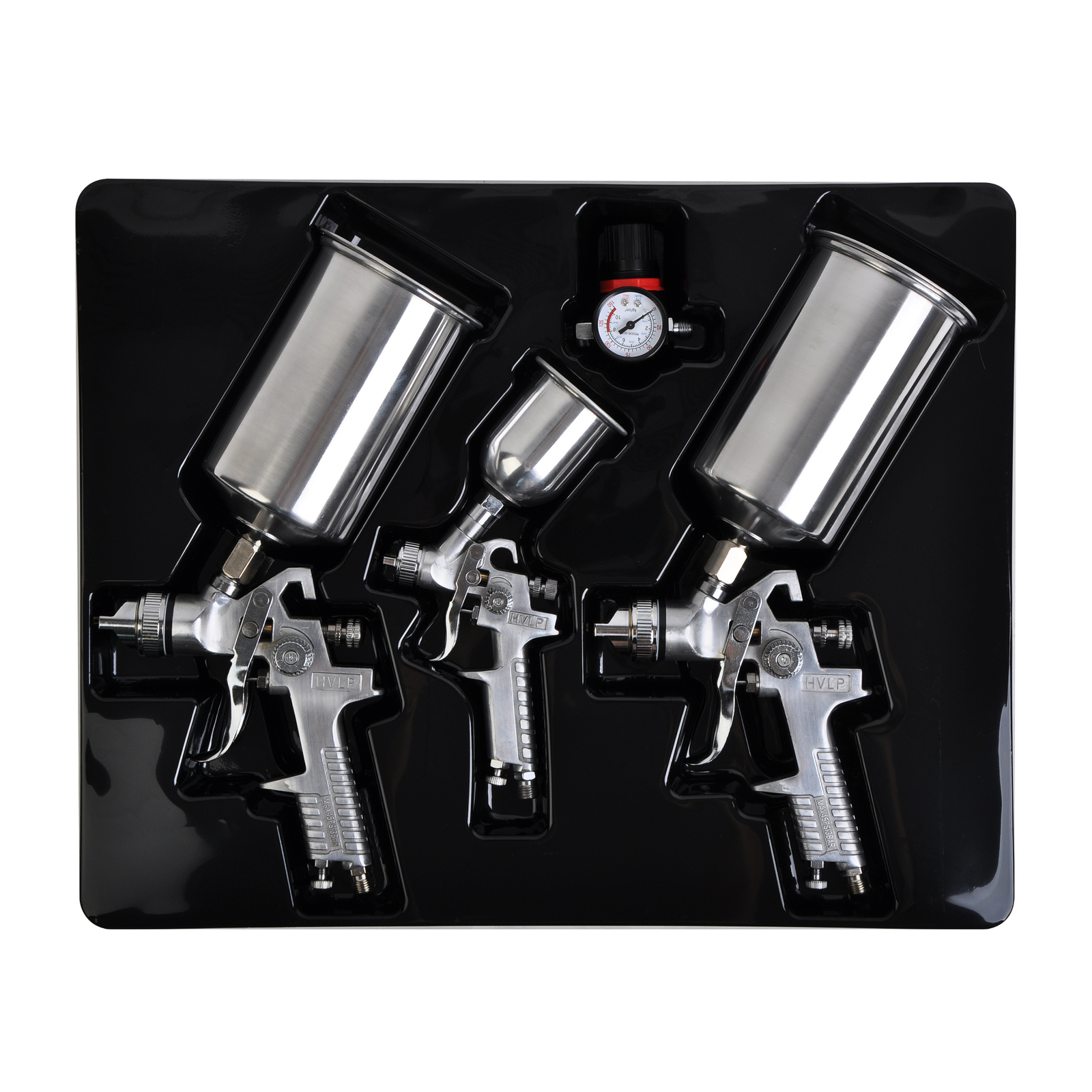 4pc Air Spray Gun HVLP Paint Auto Car Automotive Shop Painting Tools Kit Set