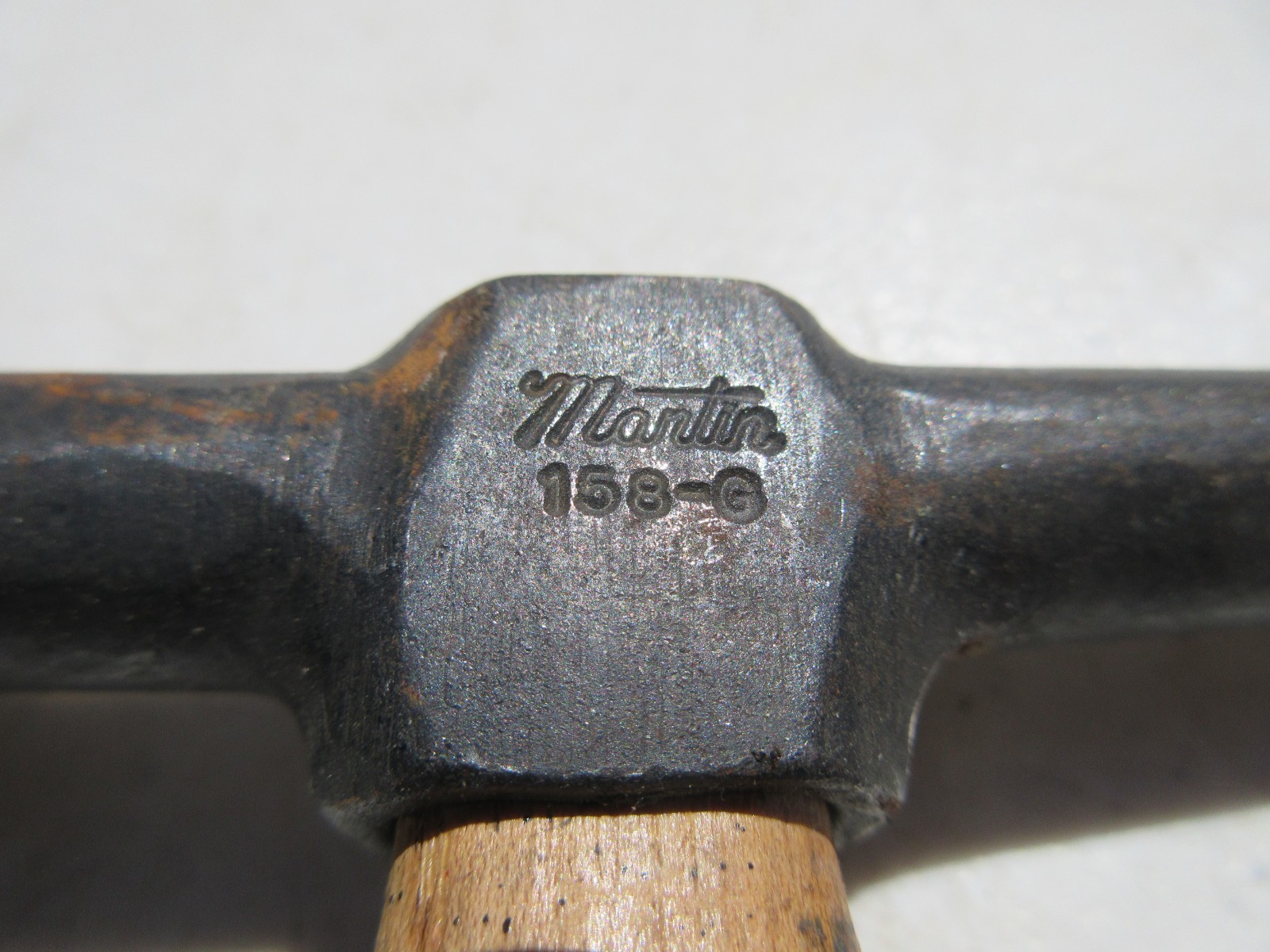 Martin 158-G Auto Body Hammer Forged Steel Hickory Handle