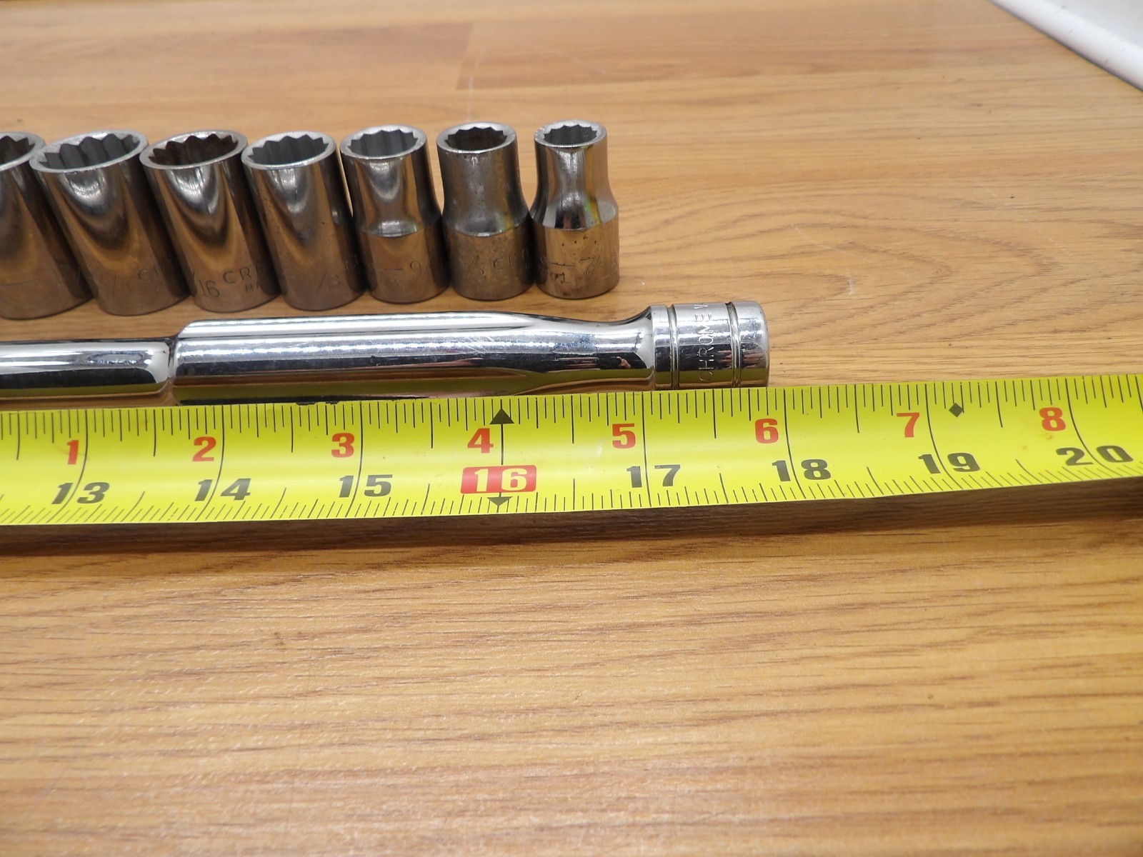 Craftsman SAE Shallow Socket Set 1/2″ Drive 12 Point 7/16″ to 1-1/4″ 13pc USA