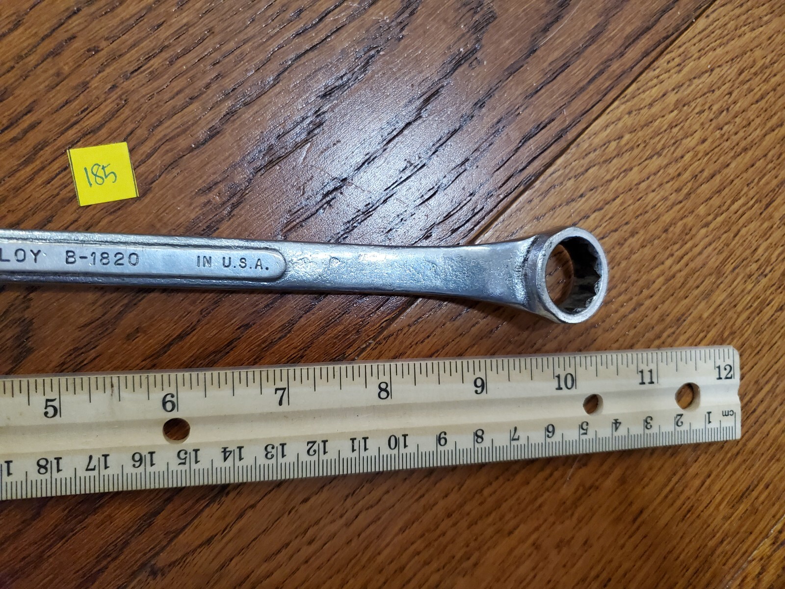 S-K Tools USA B-1820 9/16in X 5/8in Double Offset Box End Wrench Vintage