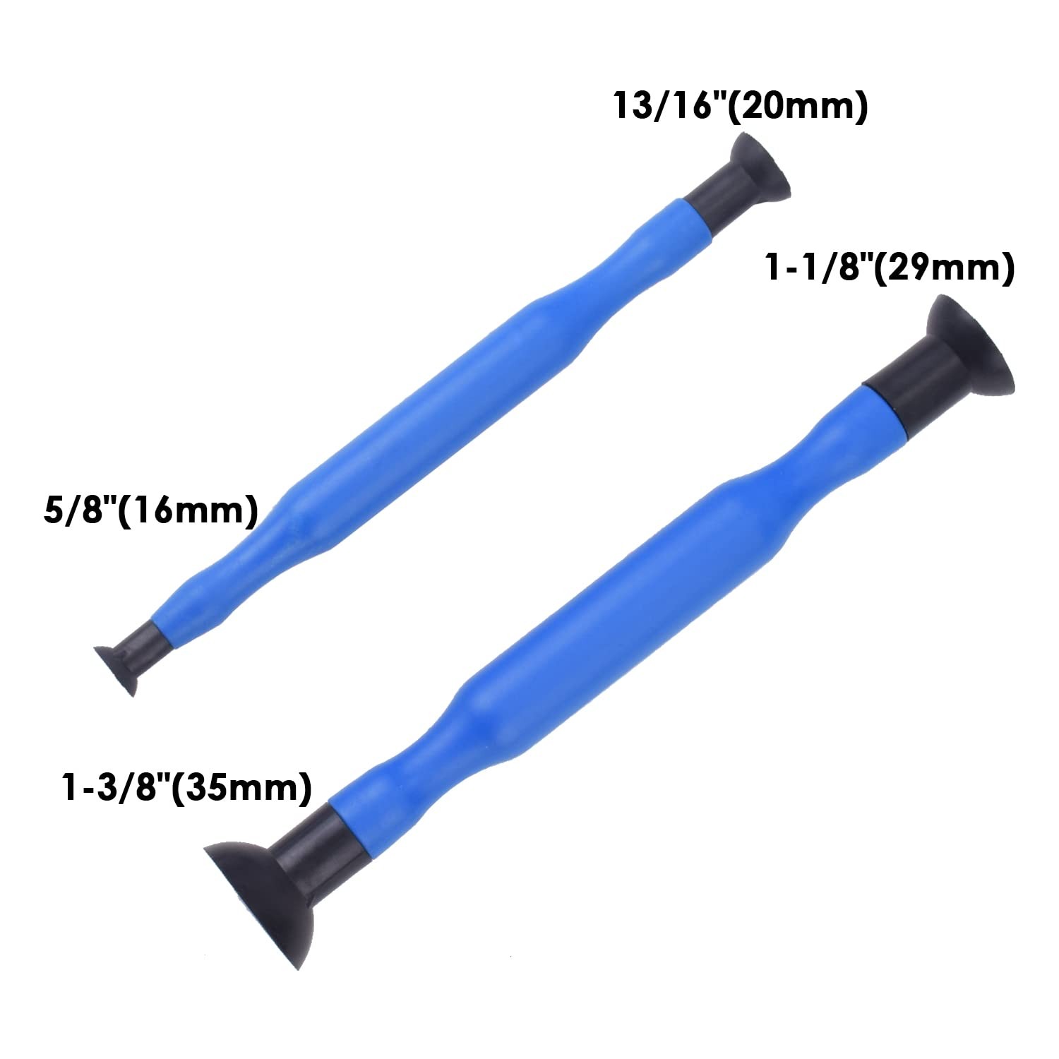 Valve Lapping Tool Set Double Ended Grinding Stick 2PCS 3 Suction Cups Engine Re