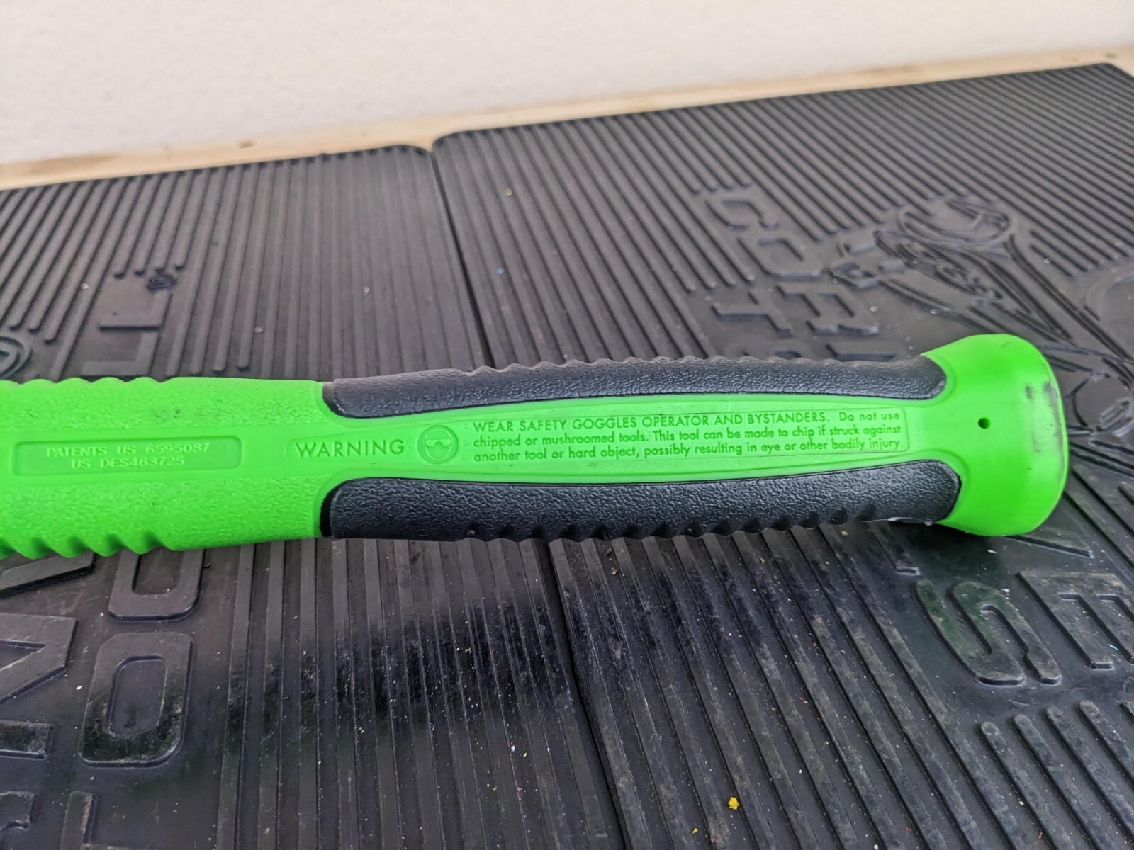 #ax431 Snap-On HBFE48 Dead Blow 48-Ounce Soft Grip Hammer Green