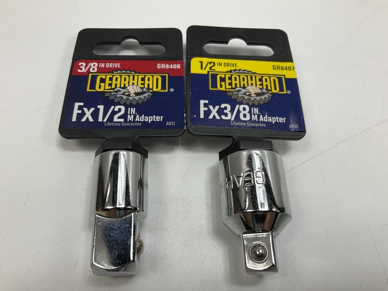 GH8406 3/8″ Drive To 1/2″ Socket Adapter + GH8407 1/2″ Drive To 3/8″ Adapter