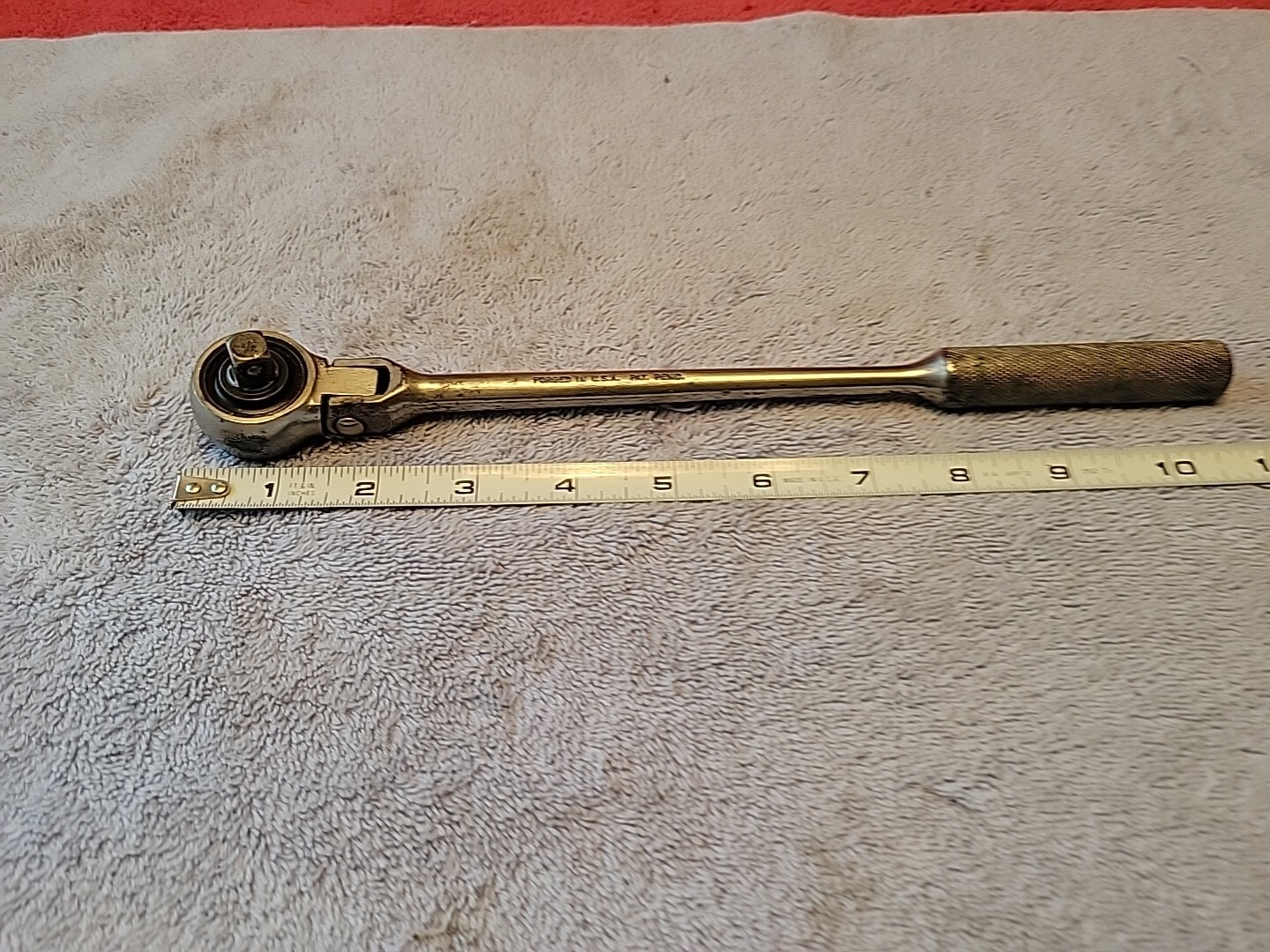 CHAMPION PLUG-MASTER CT-405 3/8″ DRIVE FLEX HEAD FINE TOOTH RATCHET VTG USA 🇺🇸