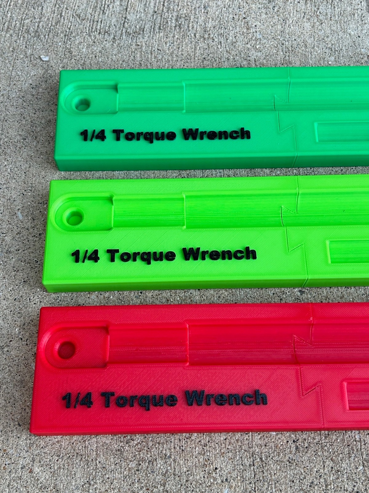 Custom made storage tray for SnapOn 1/4 digital torque wrench ATECH1FS240N