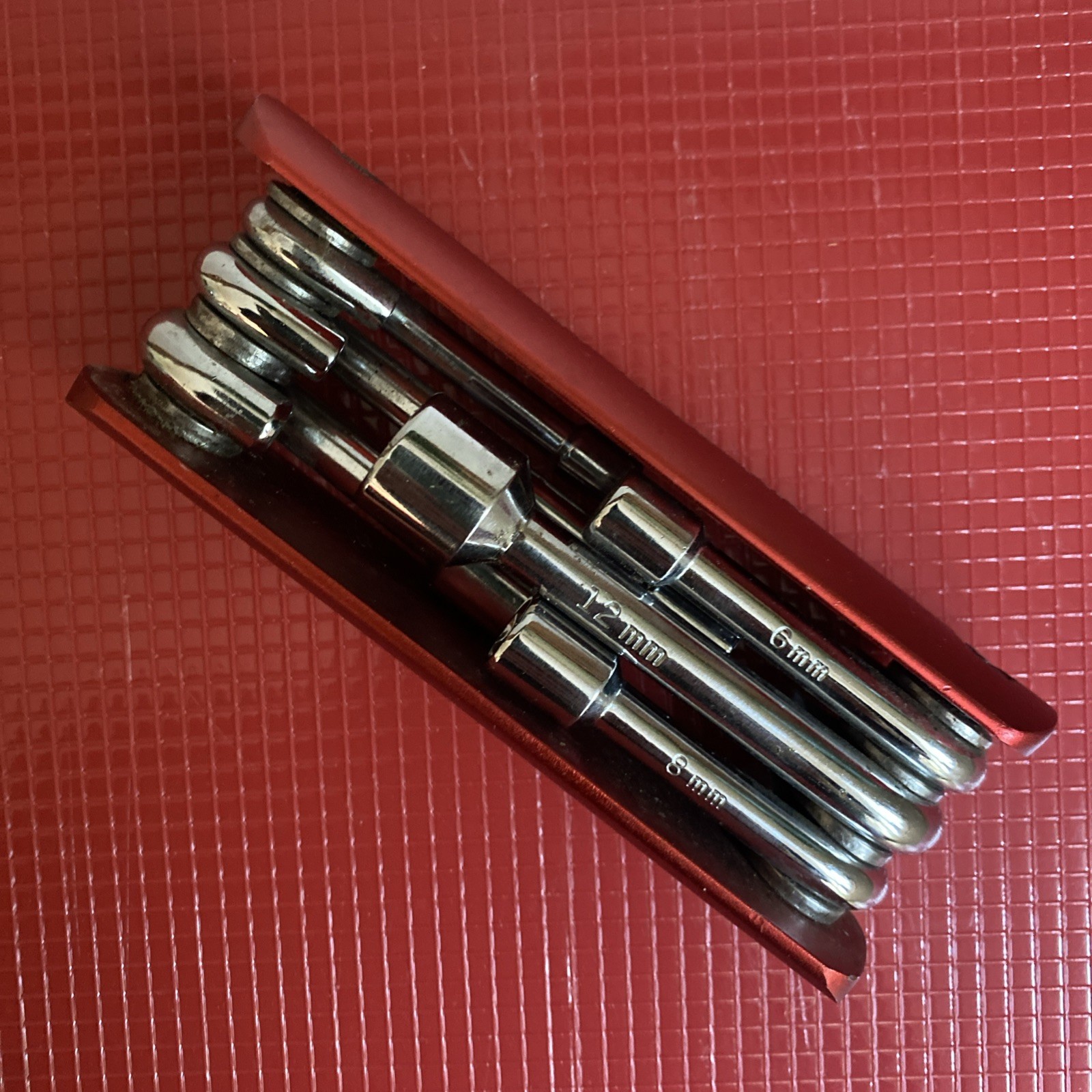 Craftsman MM 2238 AF 6 Pt. Metric Foldable Wrench Set 5,6,8,9,10,12 MM Aluminum