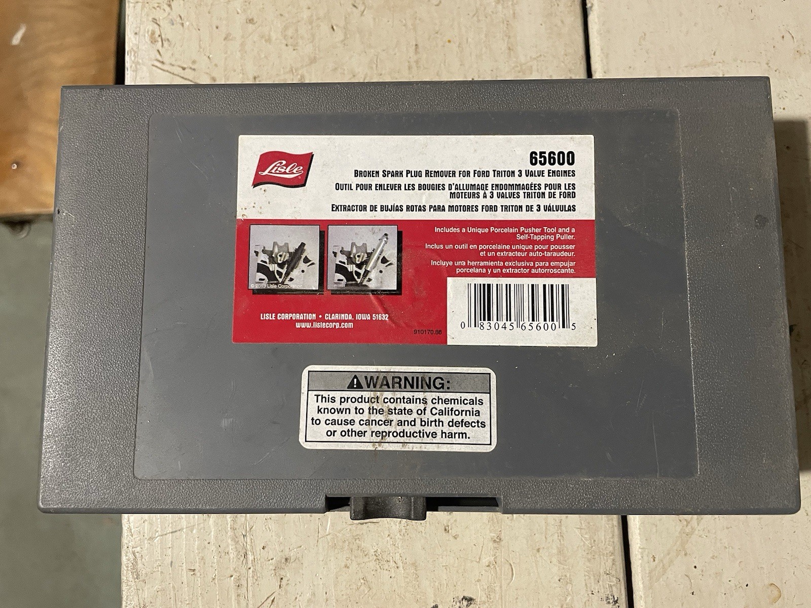 Lisle 65600 Ford 3v Broken Spark Plug Removal Tool Kit