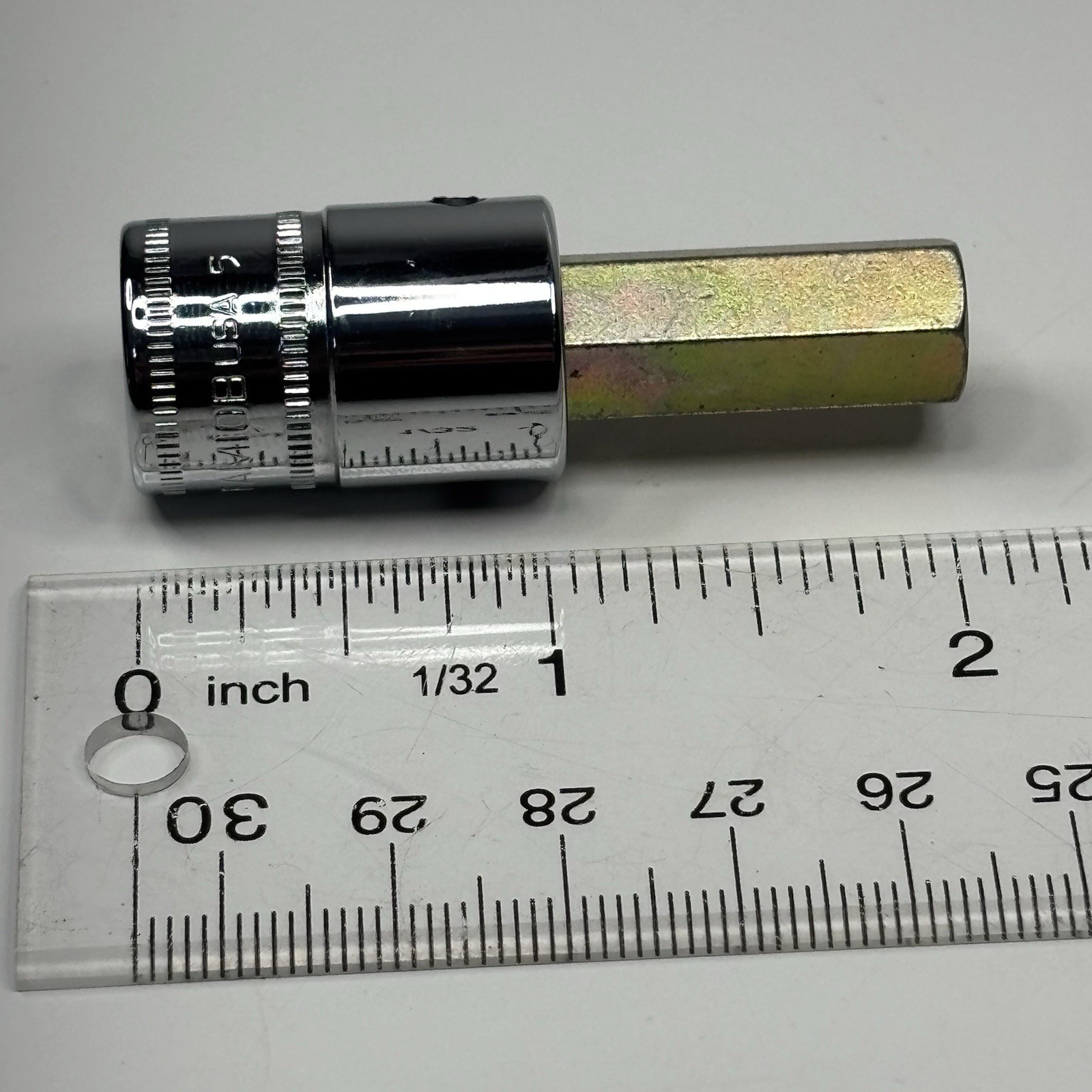 NOS Snap On FAM10B 3/8 Dr Metric 10mm Standard Hex Bit Socket Driver USA 1995