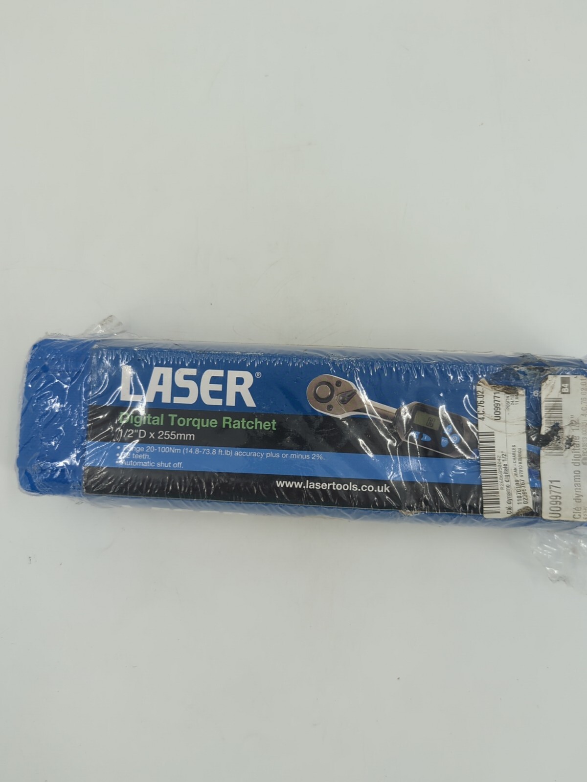 Laser Tools Digital Torque Ratchet 1/2″D 20-100Nm (14.8-73.8ftlb) Accuracy +/-2%