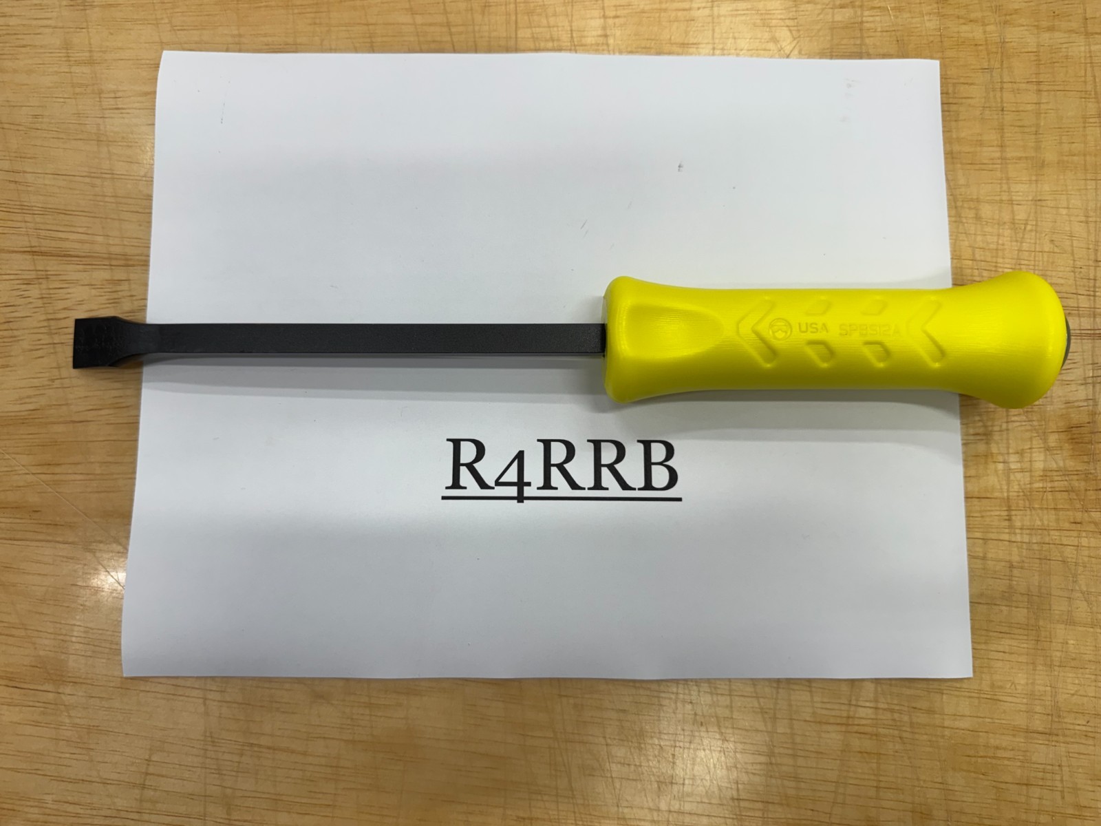 Snap-on Tools US NEW HIVIZ HARD GRIP 12″ Length Steel Striking Pry Bar SPBS12AHV