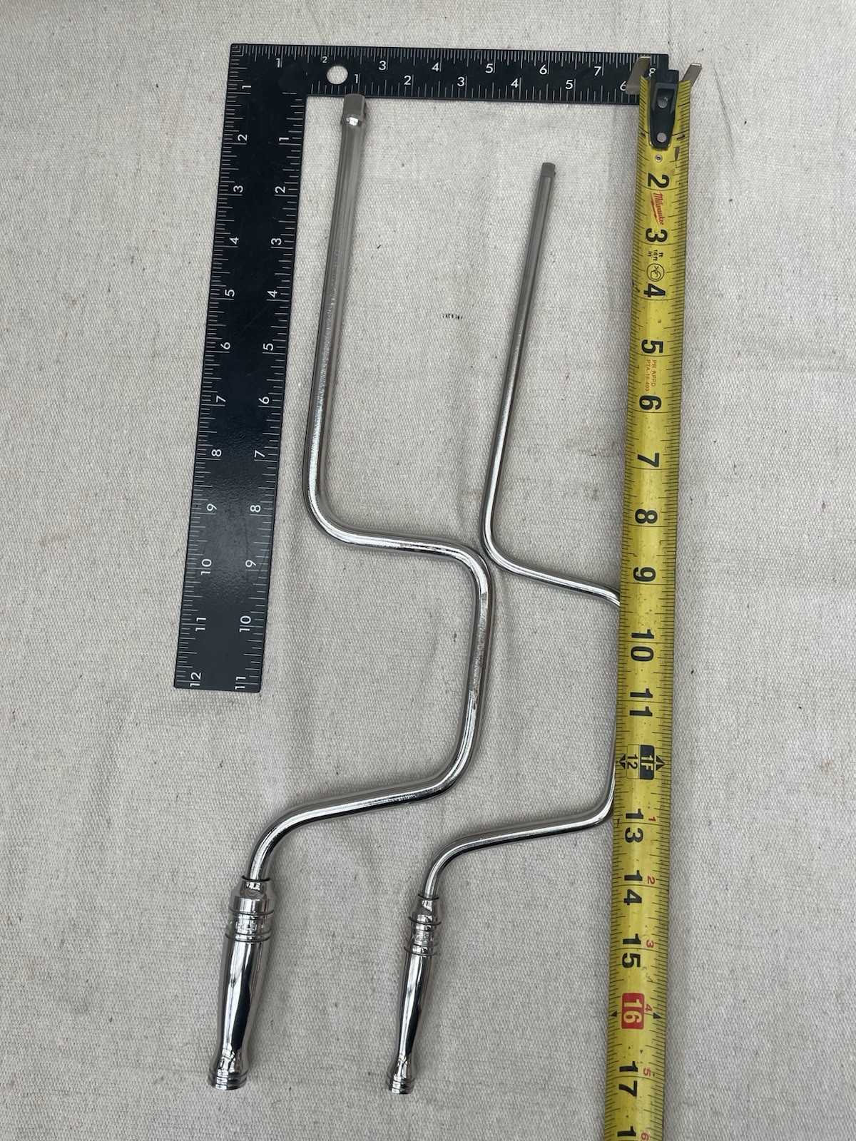 Snap-On TMS4LB 1/4” & F4LB 3/8” Drive Speeder Handle Wrench Set USA Chrome