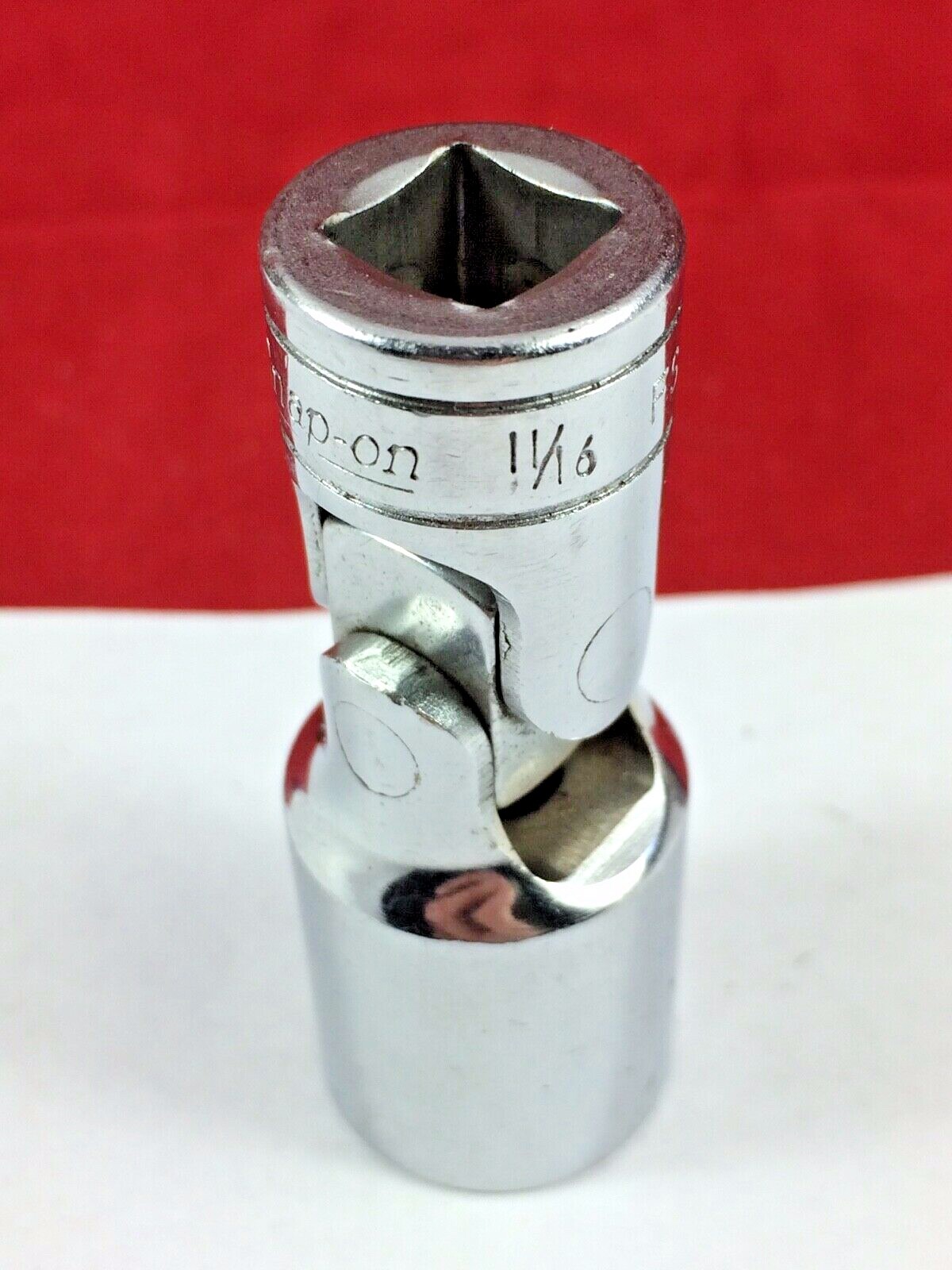 Excellent! Snap-on 11/16″ FSU22 3/8″ drive 6-pt Deep Universal Swivel Socket