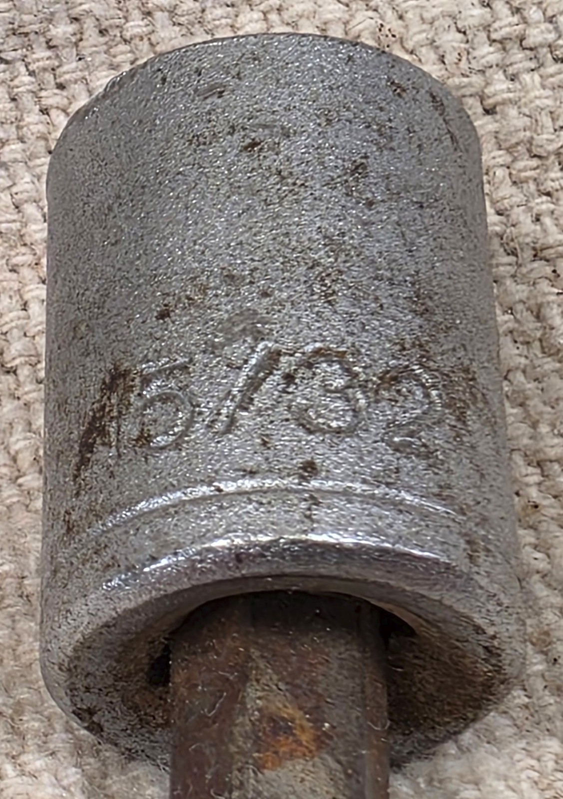 CUSTOM Husky 1/4″ Allen Bit Socket 3/8 Drive # 22258 w/ 15/32 Adapter Attached