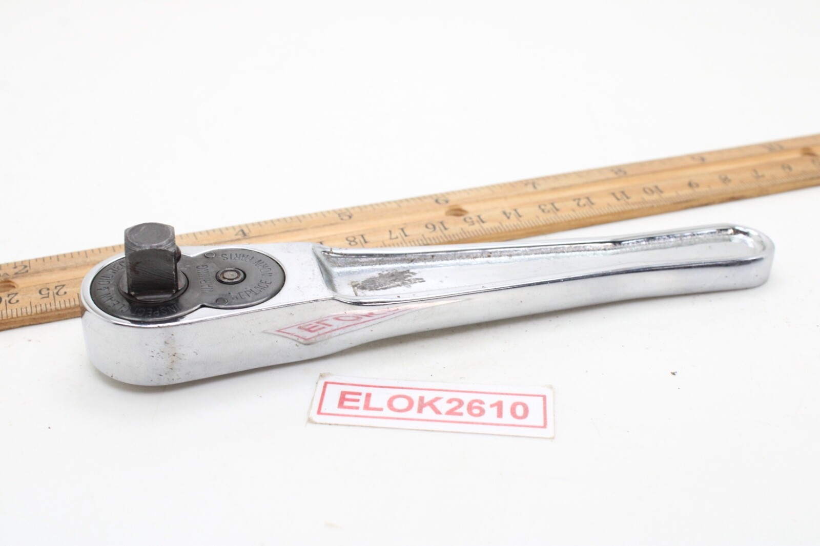 Snap-on FN720A 3/8″ Drive 6″ Long Chrome Short Handle Ratchet USA