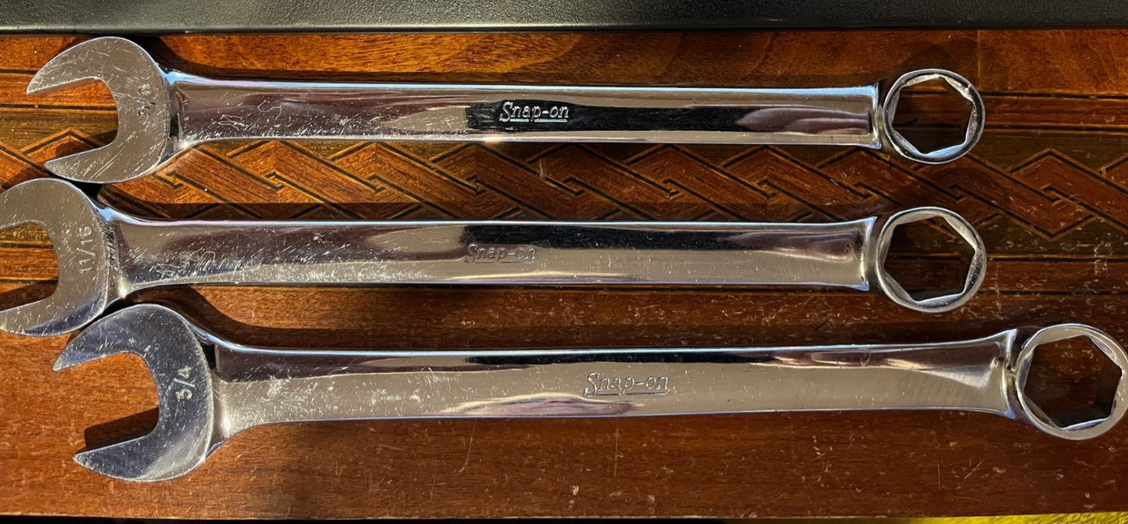 Vintage Snap-on OSH707 6 Point Combination Wrench Set 7-Piece 3/8″-3/4″