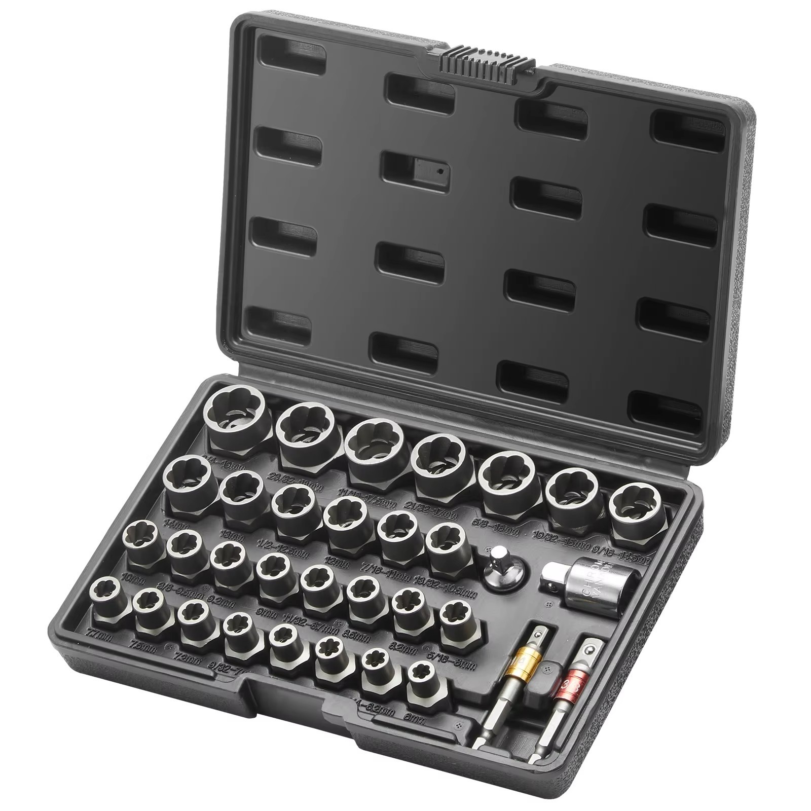 Bolt Extractor Set 29 Pieces Nut Remover 6mm to 10mm 13/32