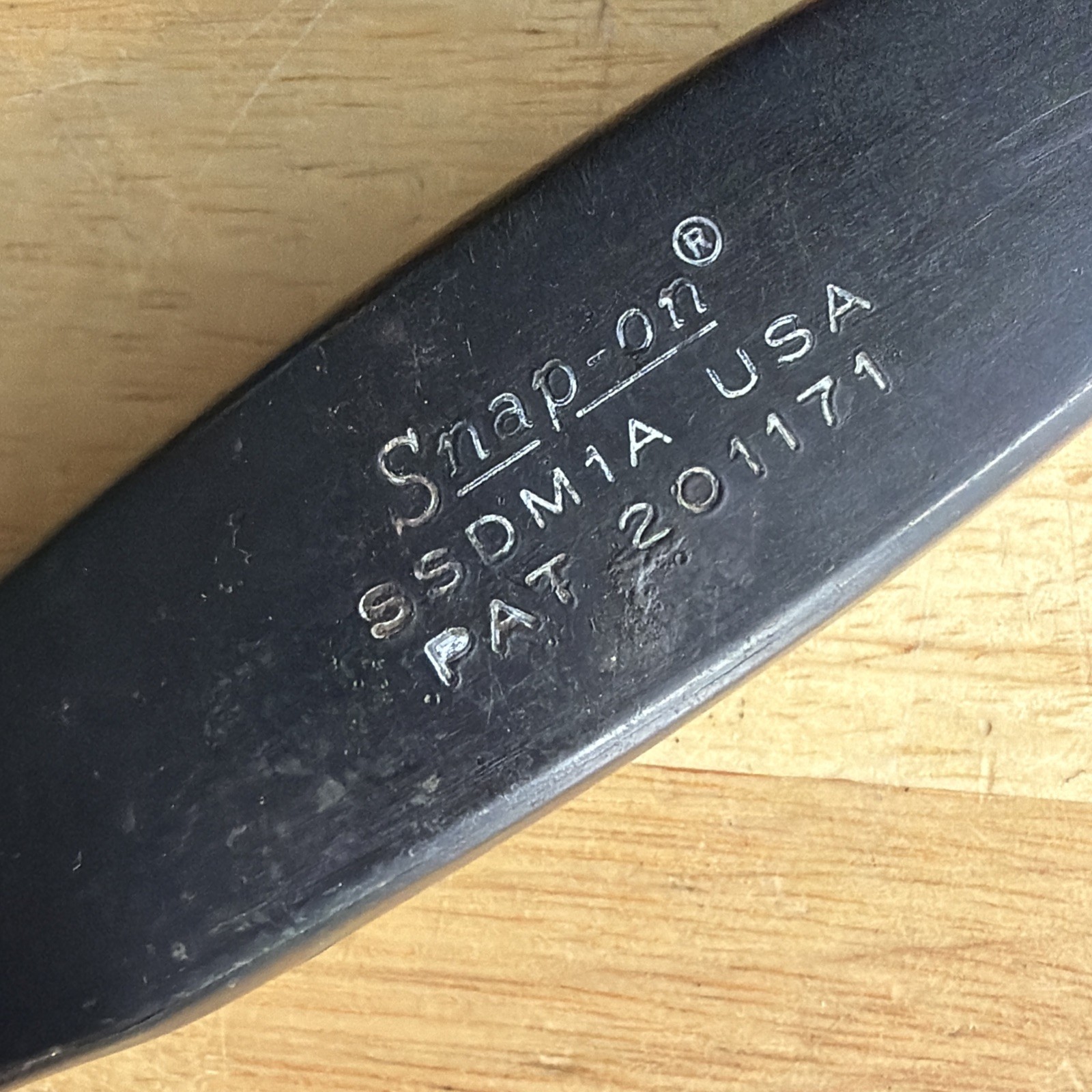 Snap On Tools Short Stubby Magnetic 1/4″ Hex Drive Screwdriver Black SSDM1A USA
