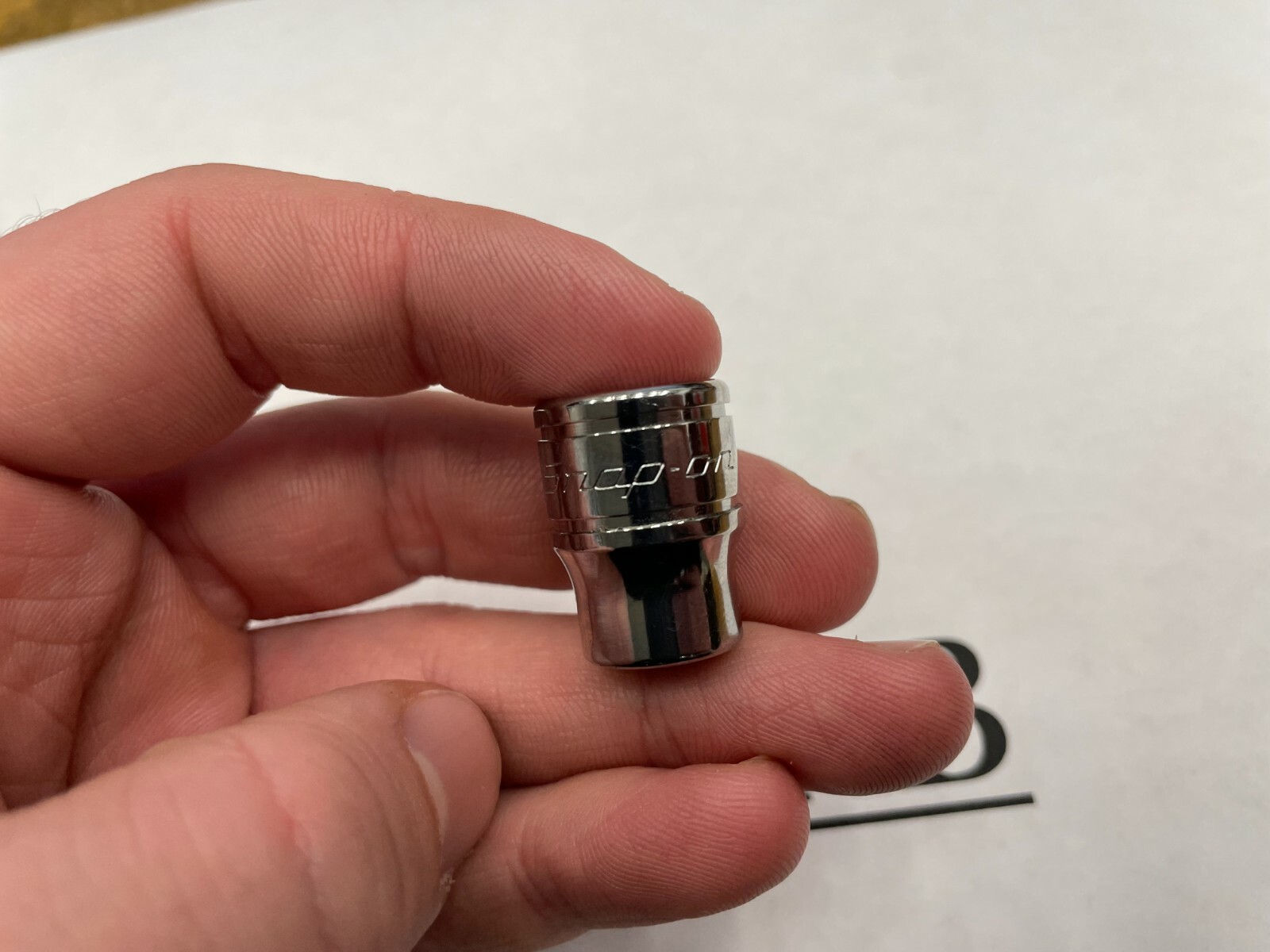 Snap-On Tools USA NEW 3/8″ Drive 3/8″ SAE 12 Point Shallow Chrome Socket F121