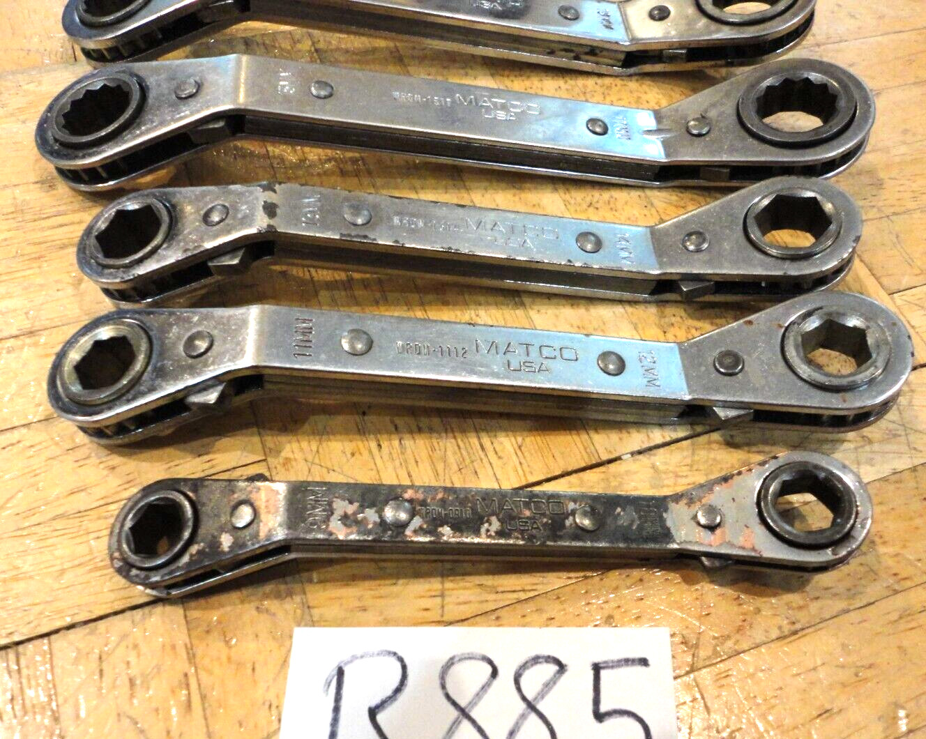 MATCO TOOLS 5 PIECE METRIC RATCHETING BOX END OFFSET WRENCHES