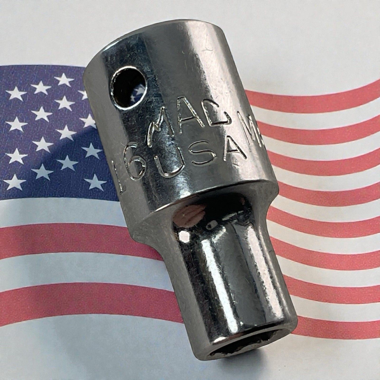 Mac Tools Shallow Socket M66 3/16″ SAE 6pt 1/4″ Drive Chrome USA Mechanic Tool