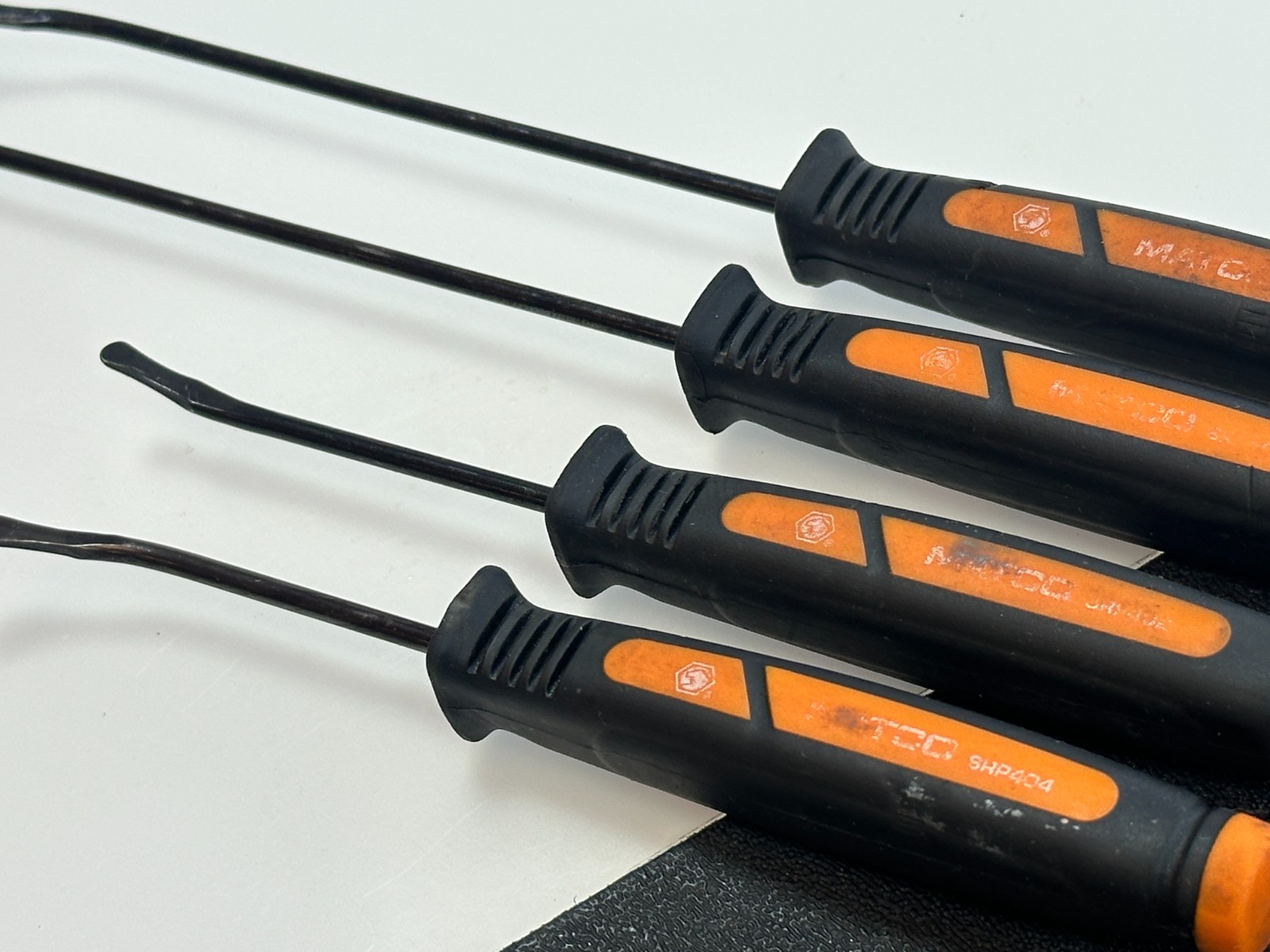 Matco Tools SRP4O 4pc Pick & O Ring Remover Set ORANGE Soft Grip, Rounded Tips