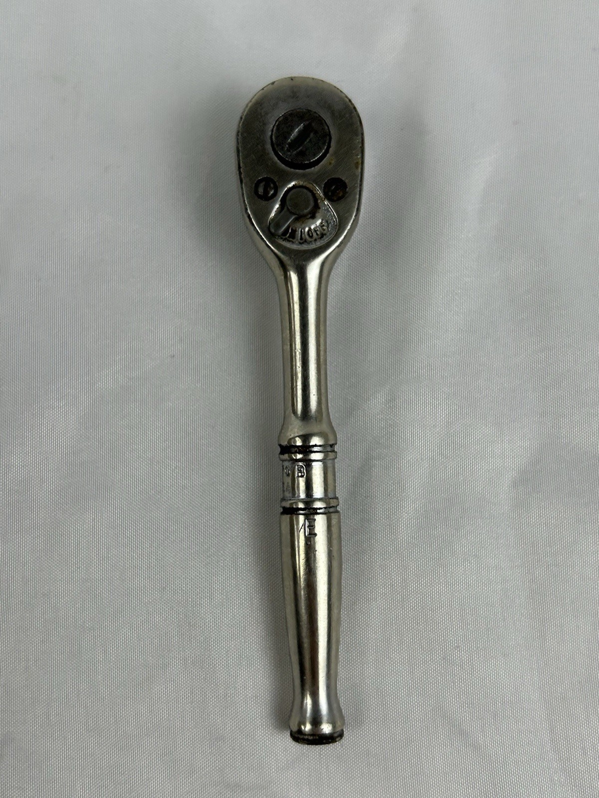 Snap On Tools USA TM70B 1/4” Drive Standard Handle Chrome Ratchet 4.5” Long