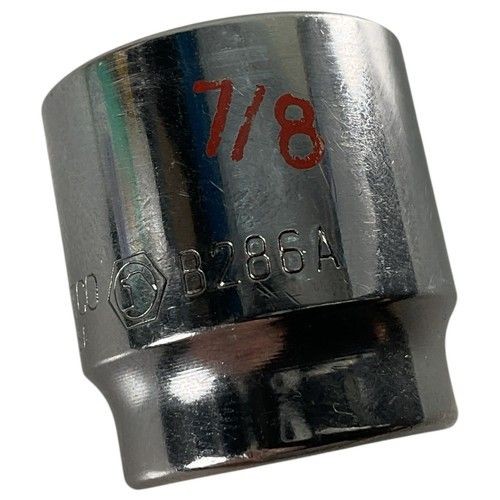 Matco Tools Shallow Socket 7/8″ 6 Point 3/8″ Drive B286A Chrome USA Made Tool