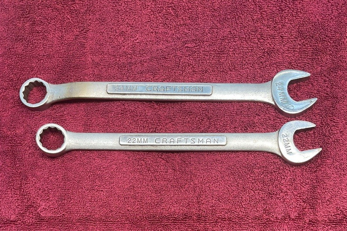 Nice USA Craftsman 42922 -VA- 22MM & 42923 24MMCombo Wrench-NICE