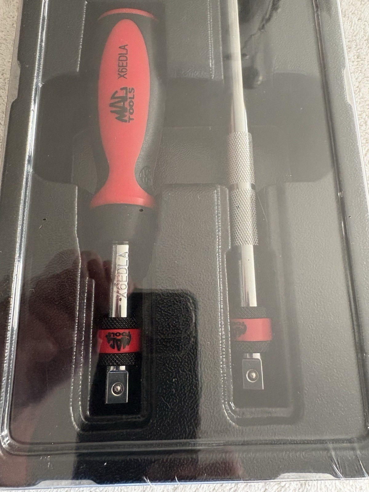 Mac Tools 3 Pc. 3/8” Drive Locking Hand Drive Extension Set w/Plastic Tray