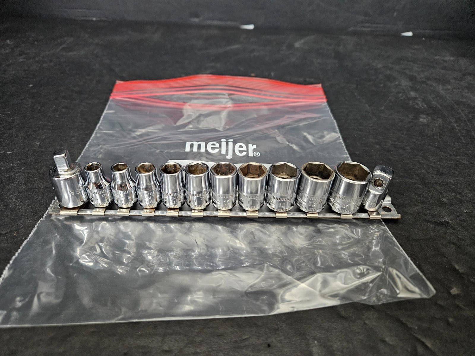 SNAP ON #TMM SERIES METRIC 5.5MM-14MM 12 PC 1/4″ DRIVE 6 PT SOCKET SET (TL3001)
