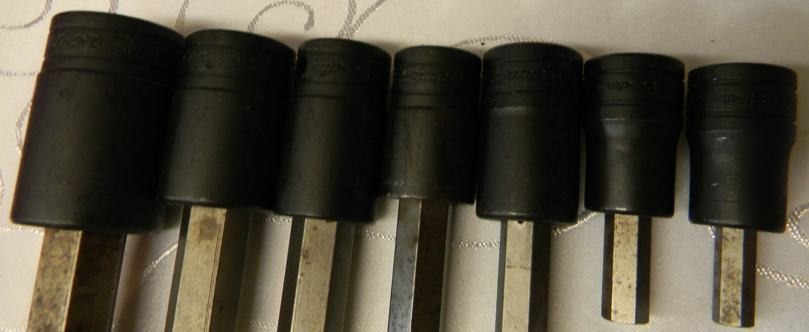 SNAP-ON 1/2″ DR 7PC SAE STANDARD HEX SOCKET DRIVER SET 5/16″-3/4″ #GSA10-GSA24E