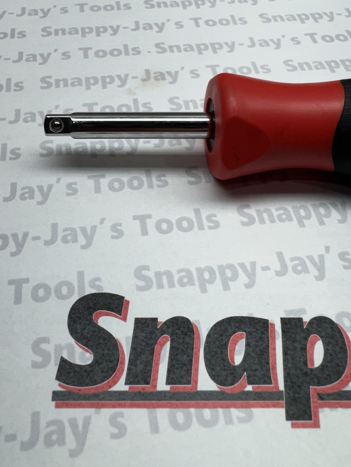 Snap-on Tools USA NEW RED 1/4″ Drive Soft Grip Standard Shank Driver SGT4B