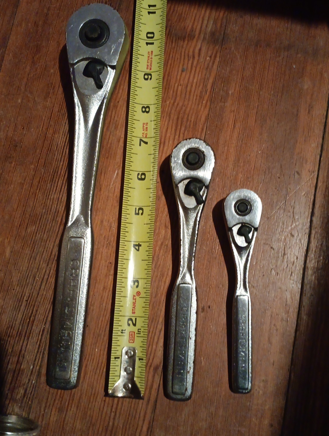 VTG 3 Craftsman 1/2»3/8″1/4″ Drive Quick Release Ratchets VM-44809 USA 44811Vl
