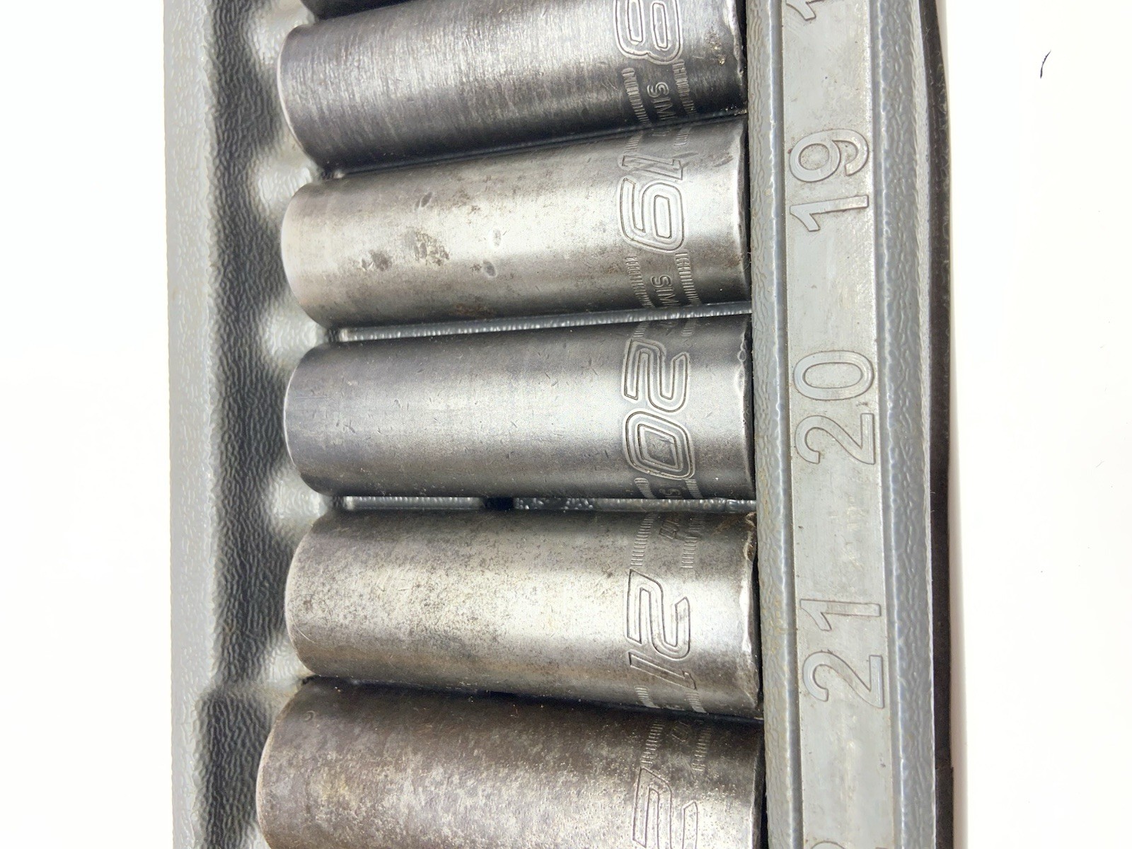 Snap On 315SIMMYA, 15pc Metric Deep Impact Sockets, 10-24mm, 1/2” Drive