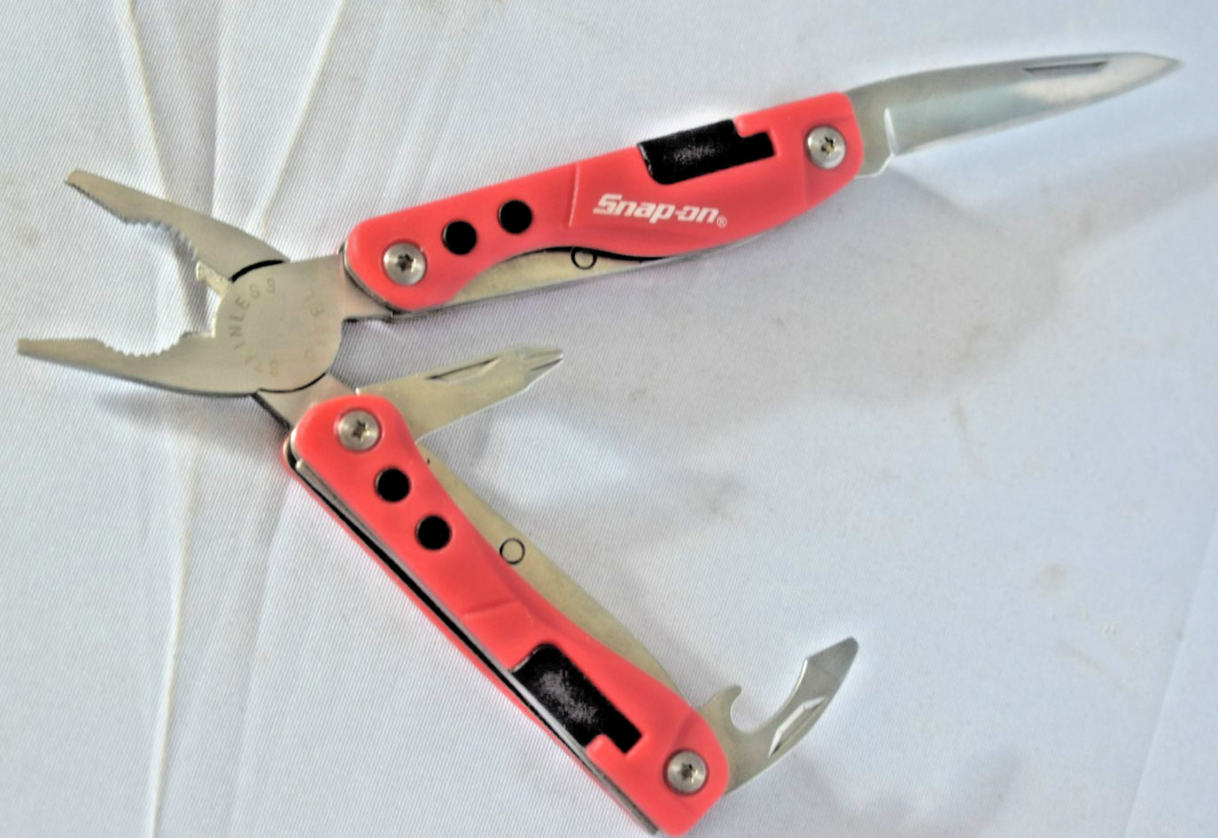 Snap on pliers four tools in one Knife bottle opener Gouge Punch? & Pliers rare