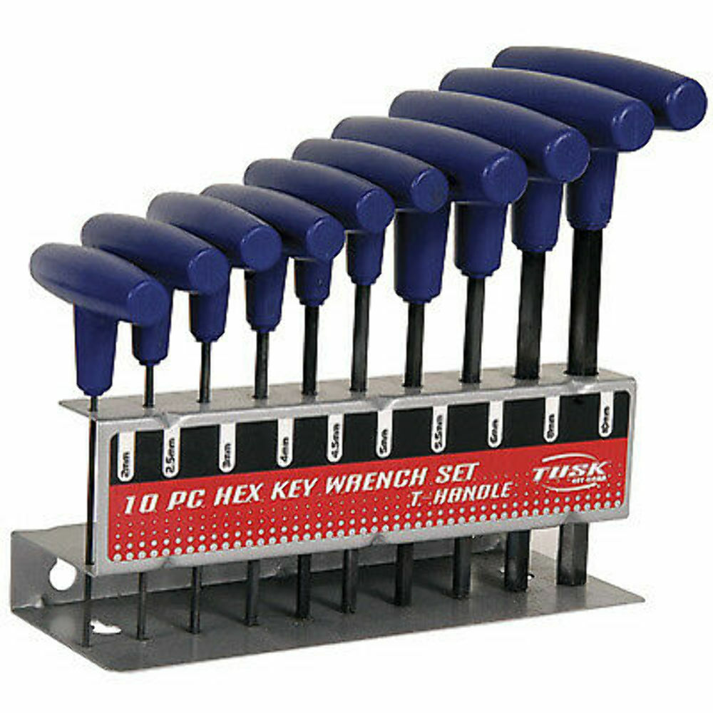 Tusk 10 Piece Hex Key Wrench Set-Dirt Bike, ATV,Motorcycle,Metric