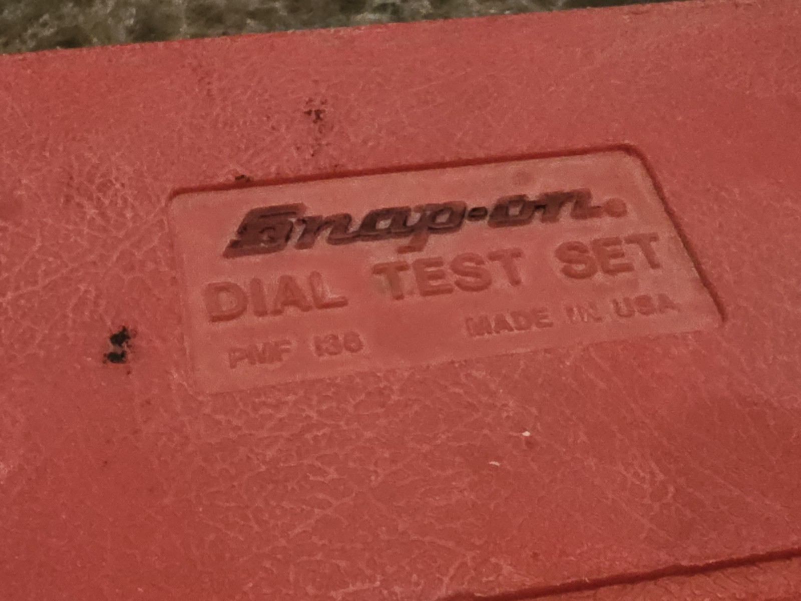 Snap On Dial Test Set PMF 136 Snap -On Tool Set. ** Missing DIAL