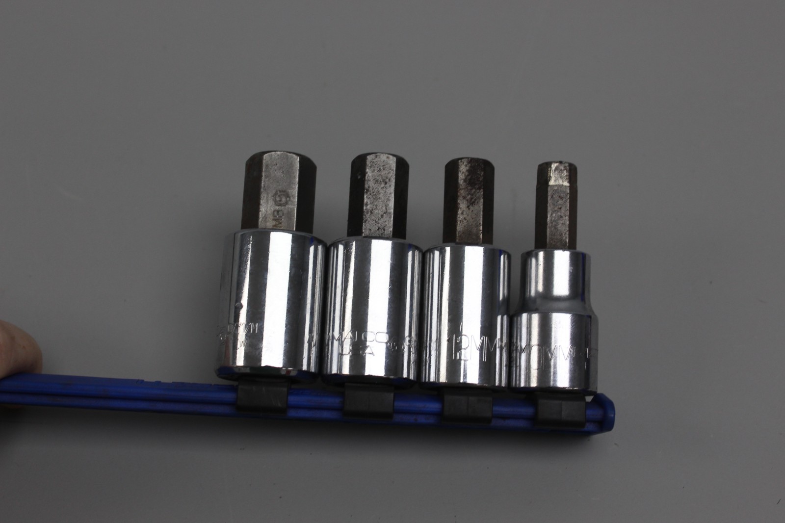Matco Tools 1/2″ Drive Hex Socket Set, 9 piece, Metric/Standard