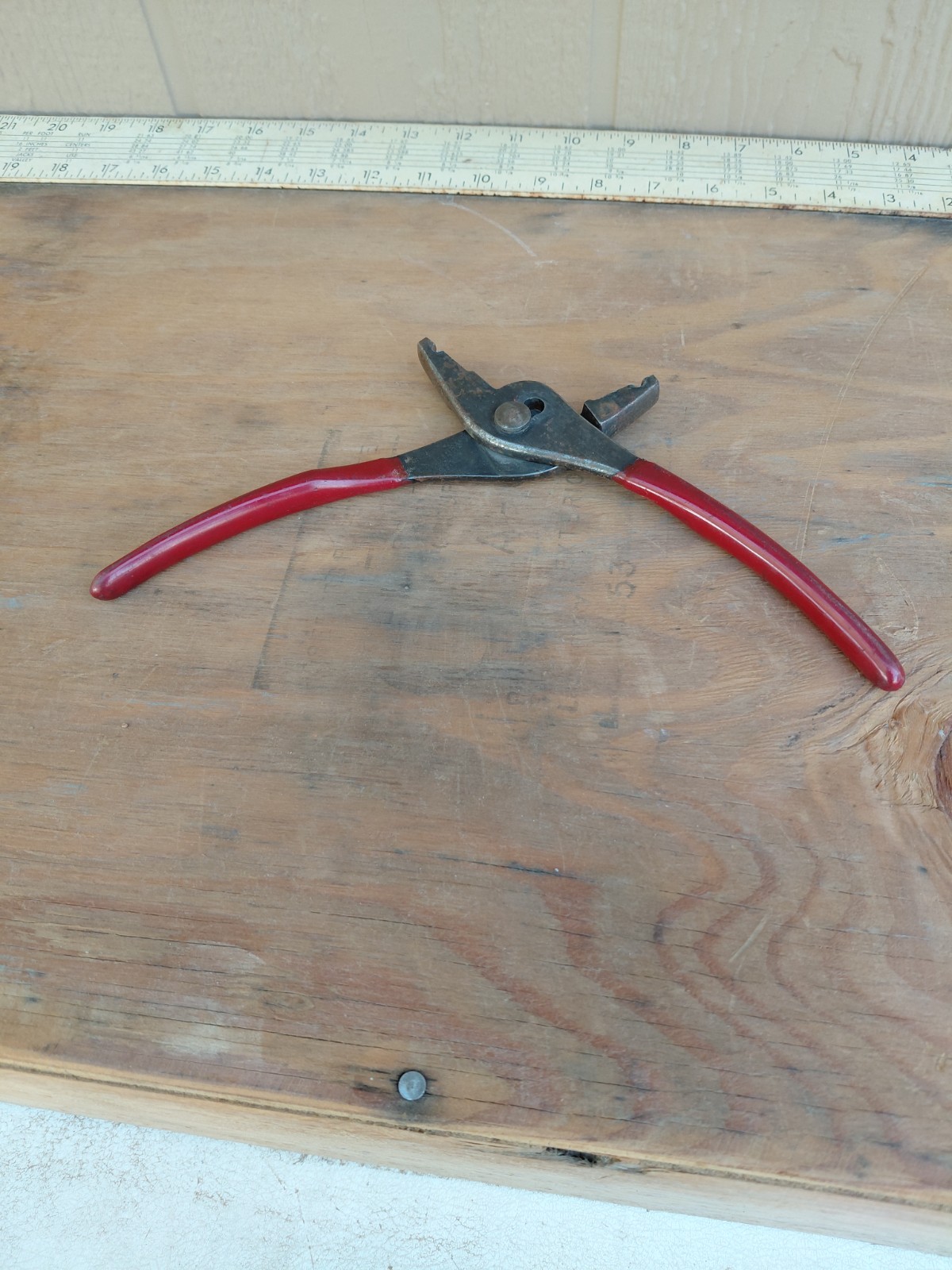 Snap-On Tools USA HCP48BP 8″ Large Hose Clamp Slip Joint Pliers Red Grip