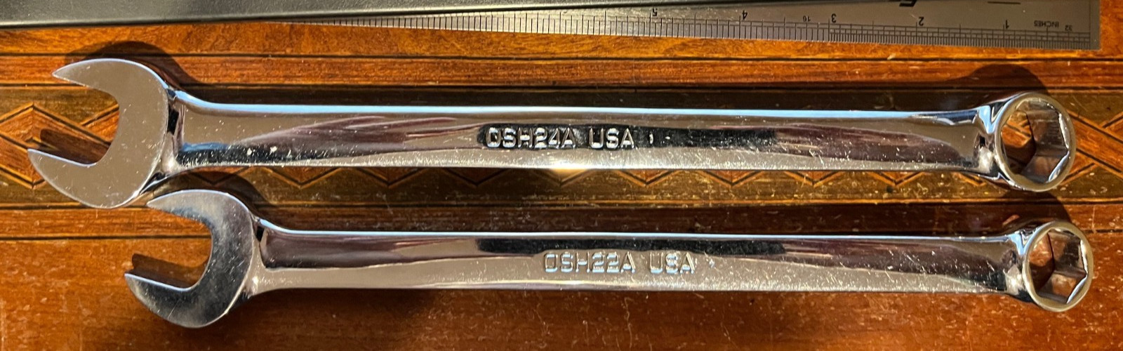Vintage Snap-on OSH709A 6 Point Combination Wrench Set 9-Piece 5/16″-3/4″