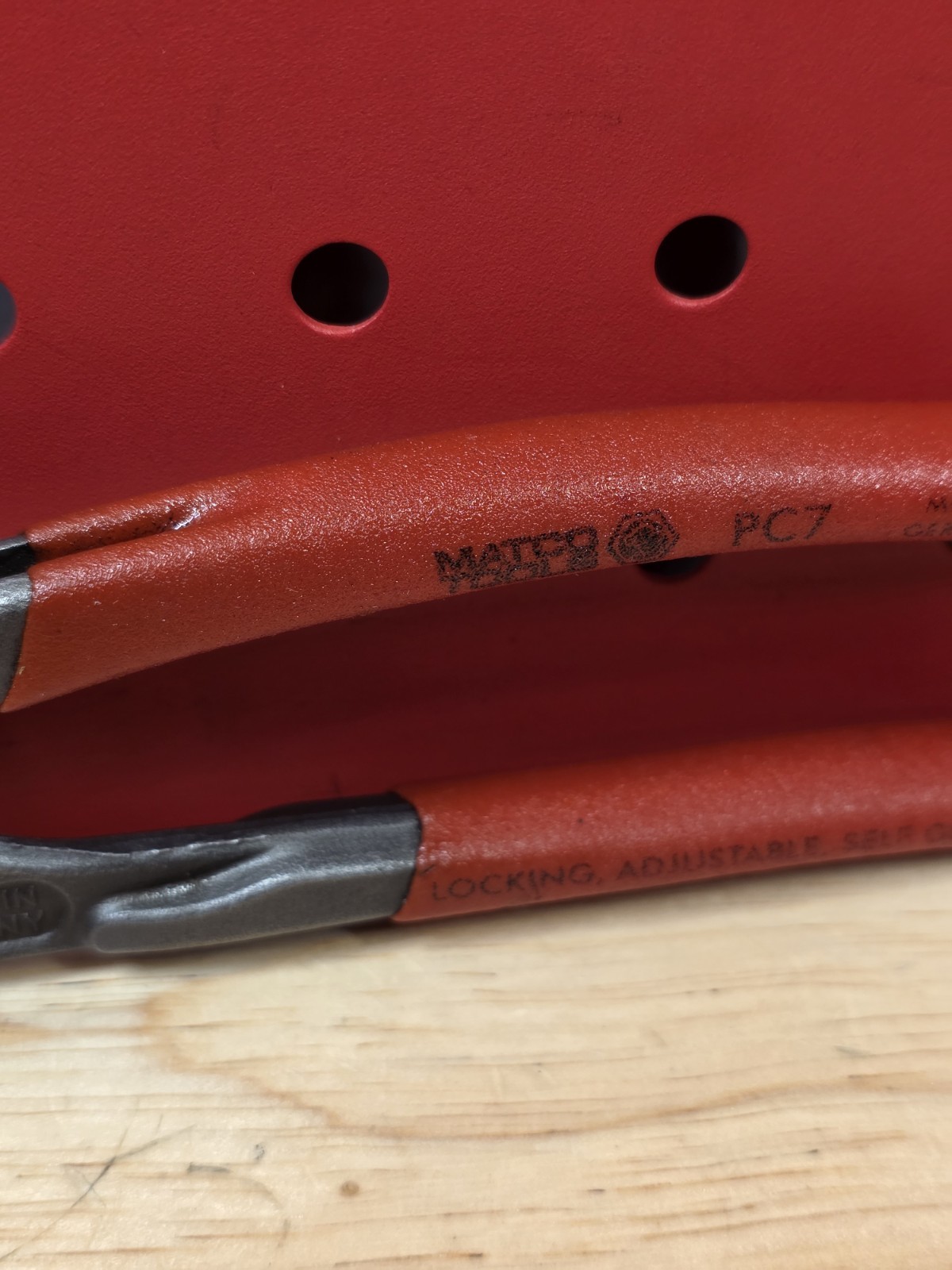 Matco Tools PC7 Knipex Cobra Pliers Red Grips 7-1/4” Long Germany