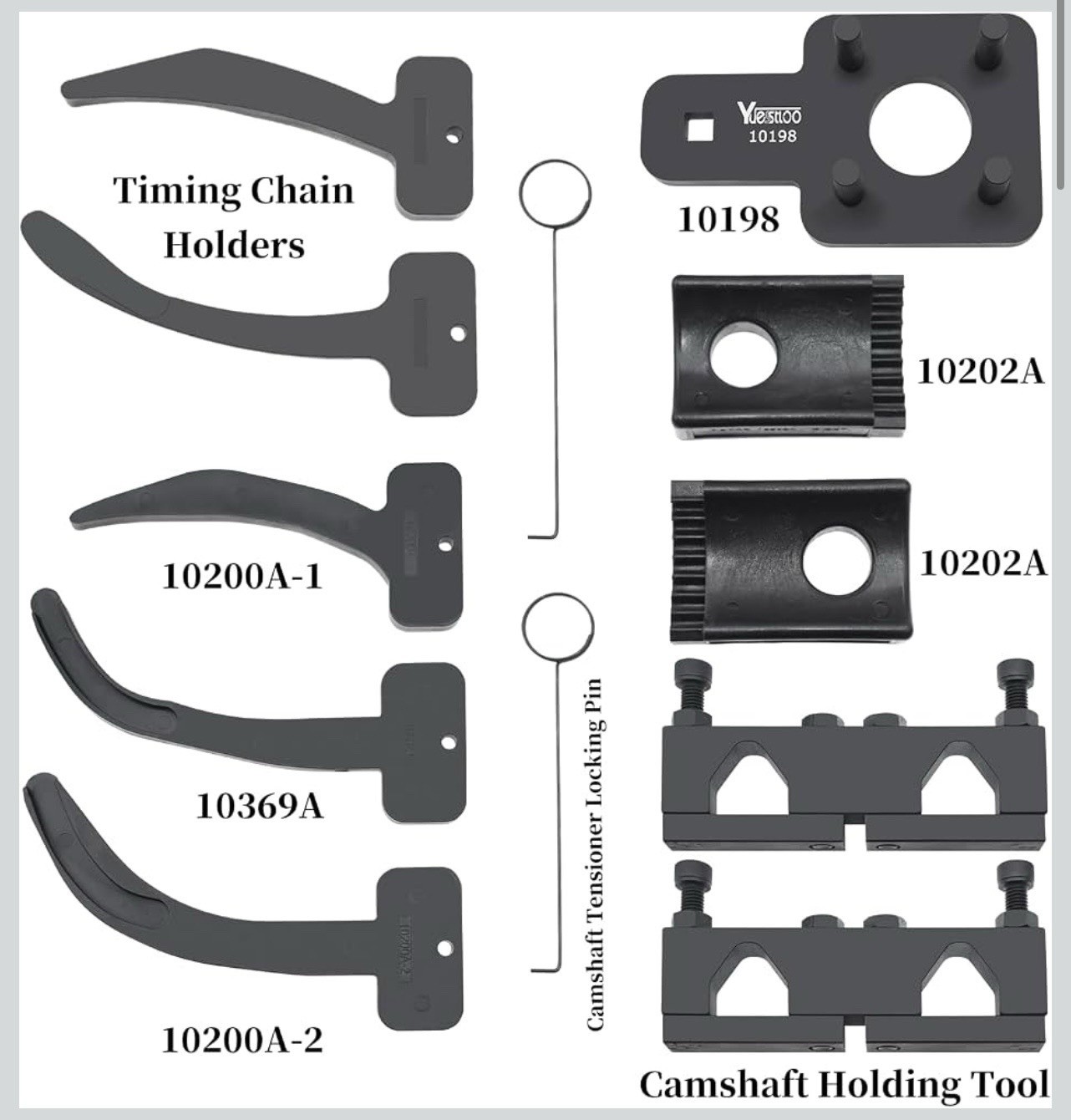 Camshaft Timing Chain Tool Kit 2011-2019 12 Piece 3.0L 3.2L 3.6L V6