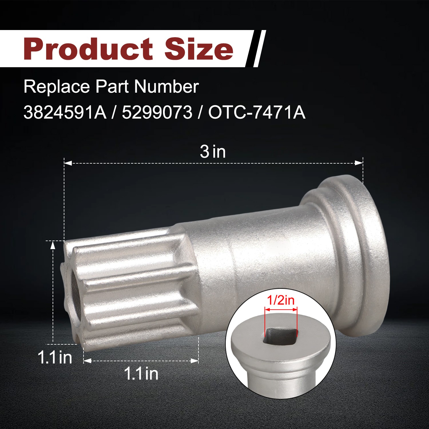 High Quality Engine Barring Tool Fits for Cummins Replaces 5299073 3824591A